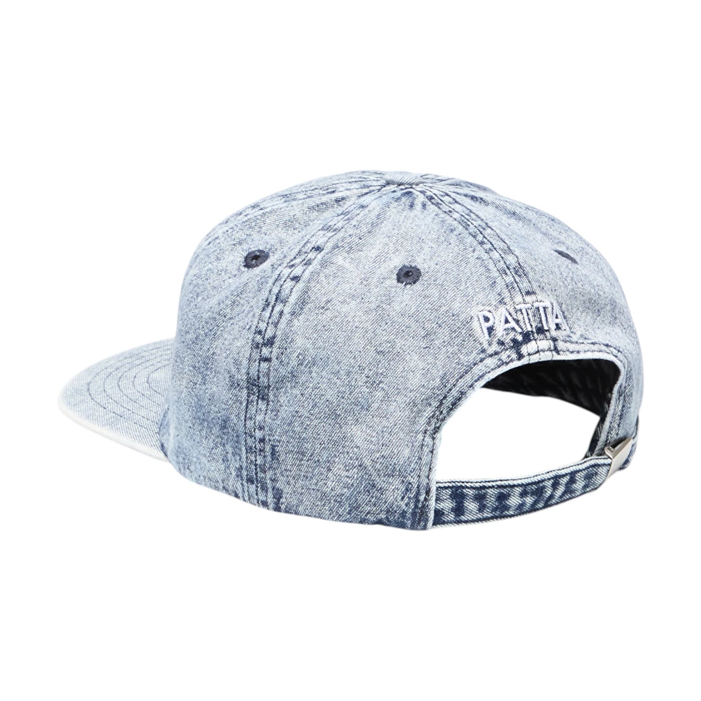 Patta Acid Wash Denim Hat blue