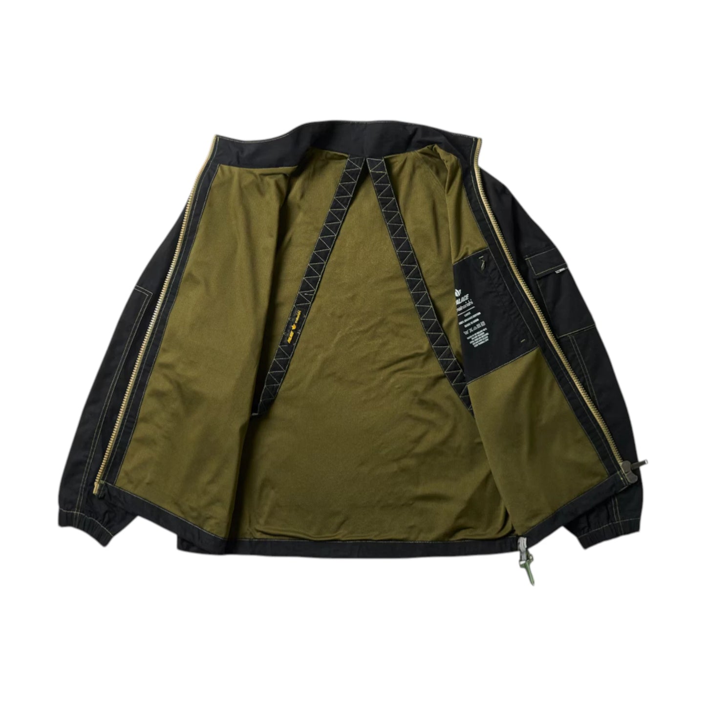 Palace X Maharishi Asymmetric Track Jacket black - L