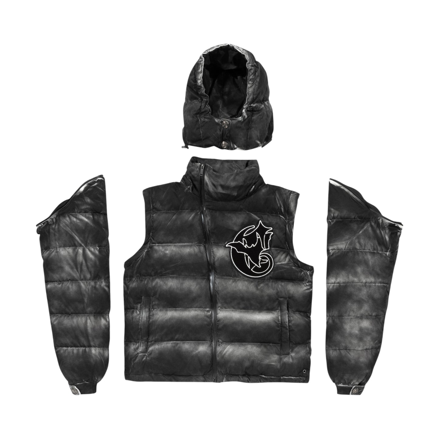 Corvidae X DItch Washed Puffer coal