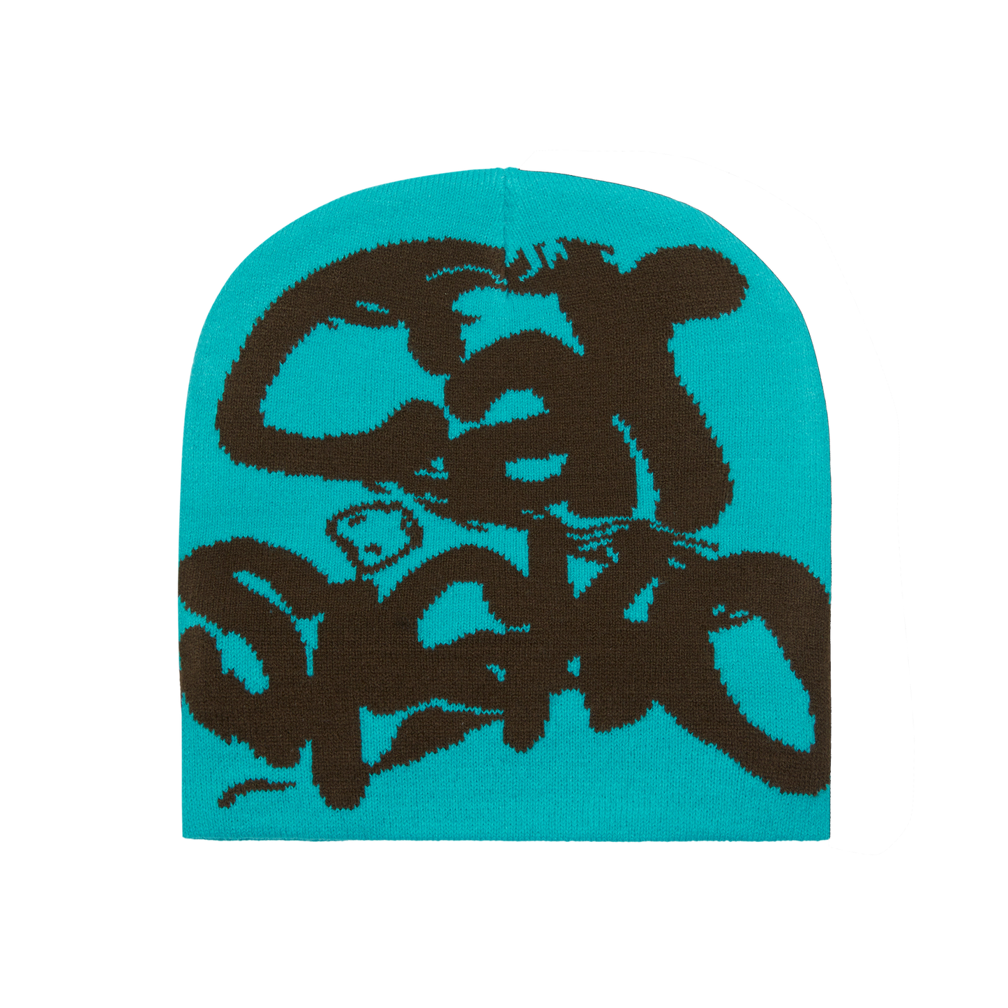 Carsicko Allover Design Turqoise Beanie