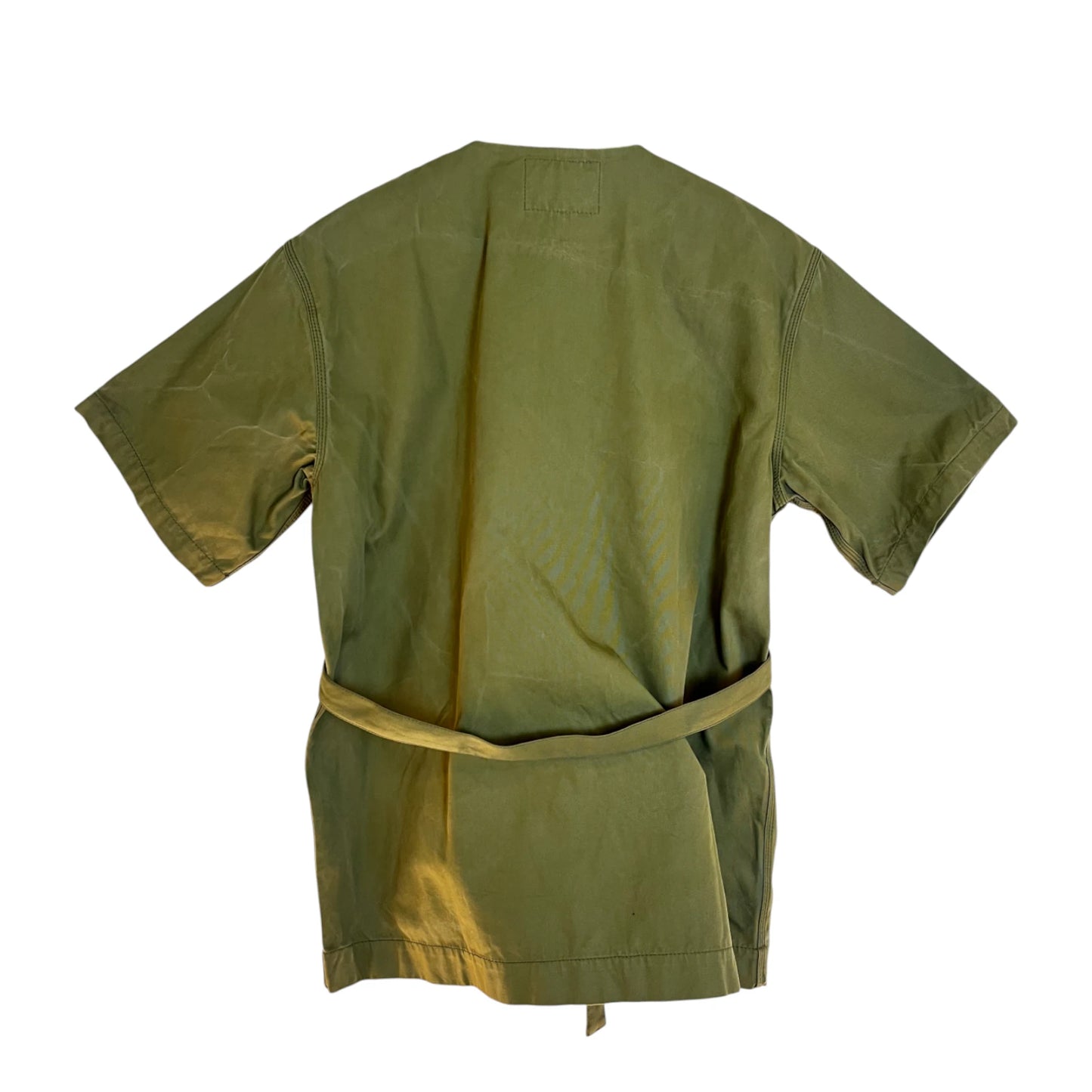 ACNE STUDIOS BLA KONST Cotton Canvas Overshirt Khaki - (GRADE A) / 10