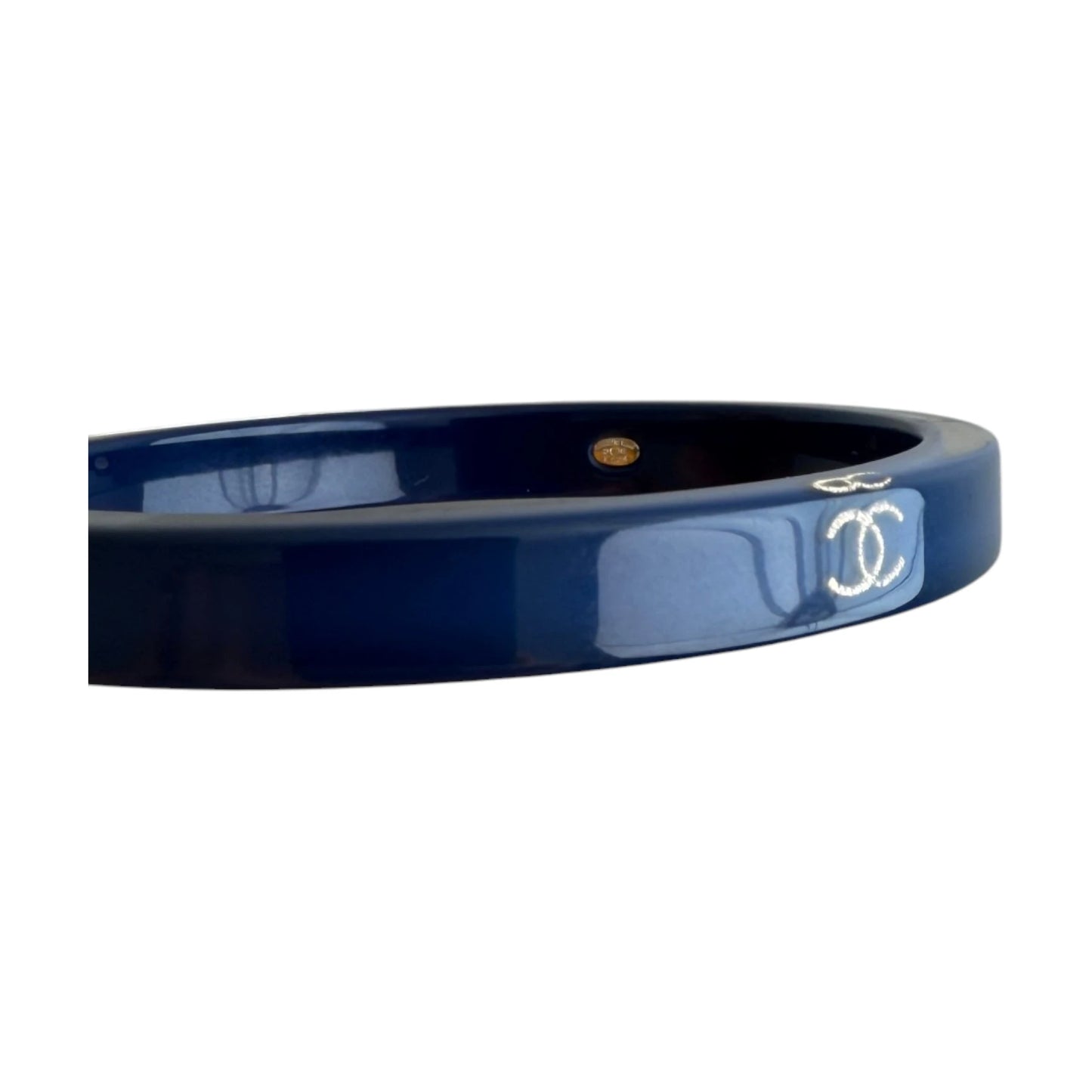 Chanel Cc Resin Bangle blue - OS