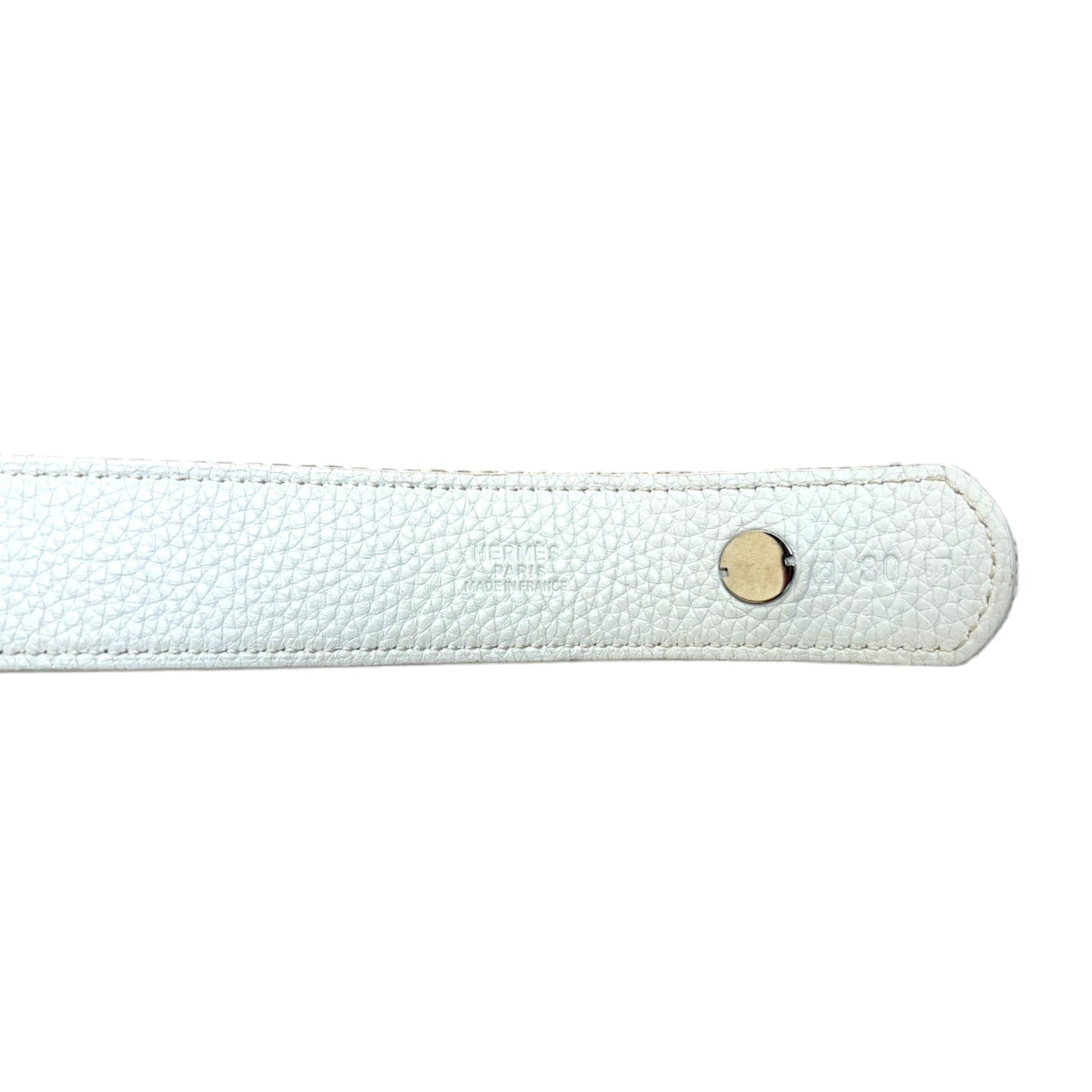 Hermes Leather Belt white - W32