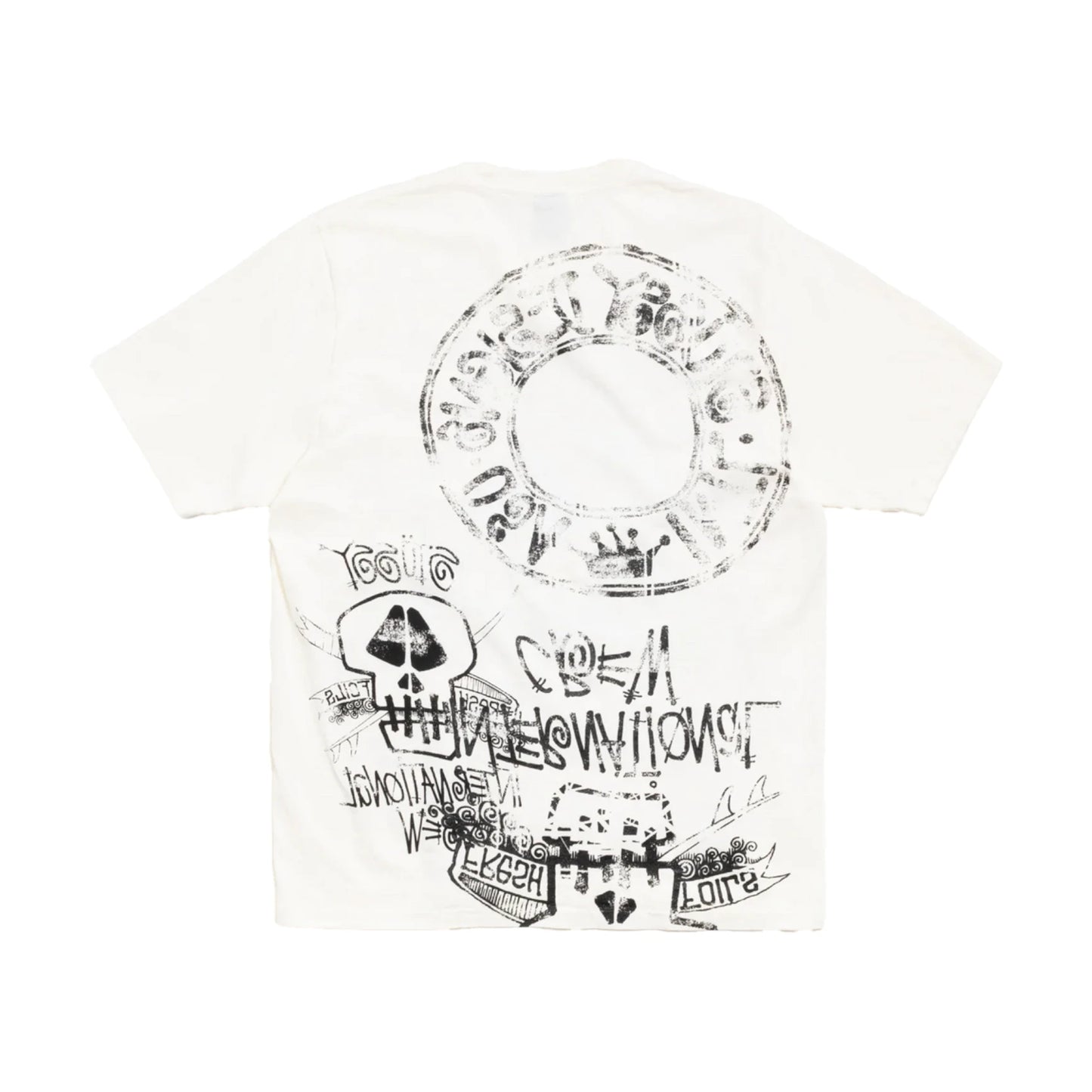 Stussy Skulls T shirt natural