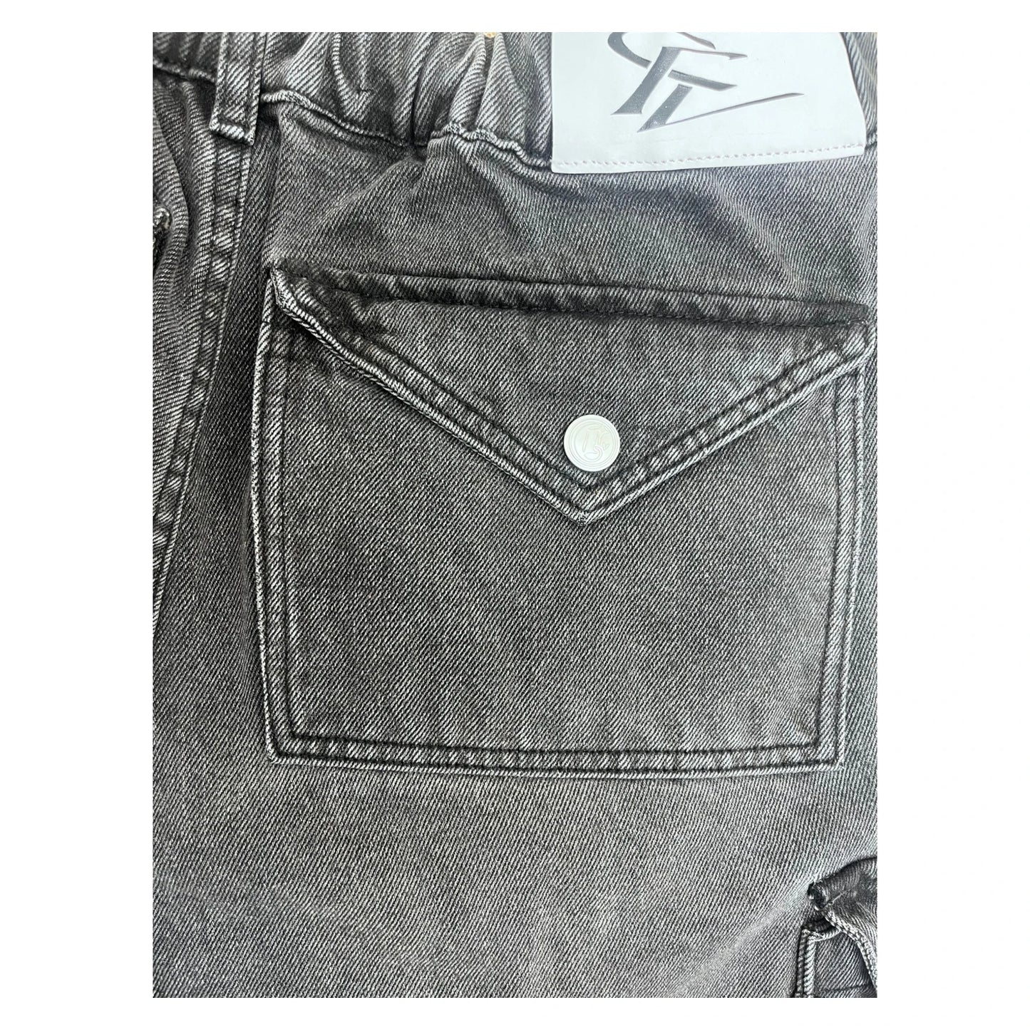 Corvidae Washed Jorts grey