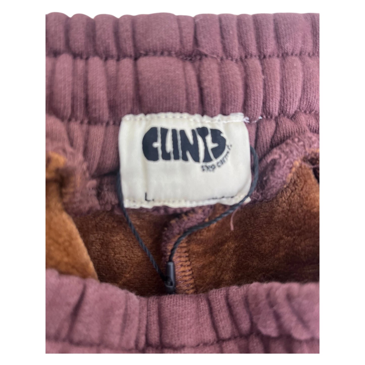 Clint's Inc Athletic Joggers brown + washed - L