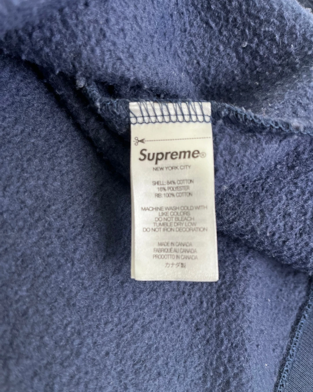 Supreme Small Box Logo Sweatshirt navy – M