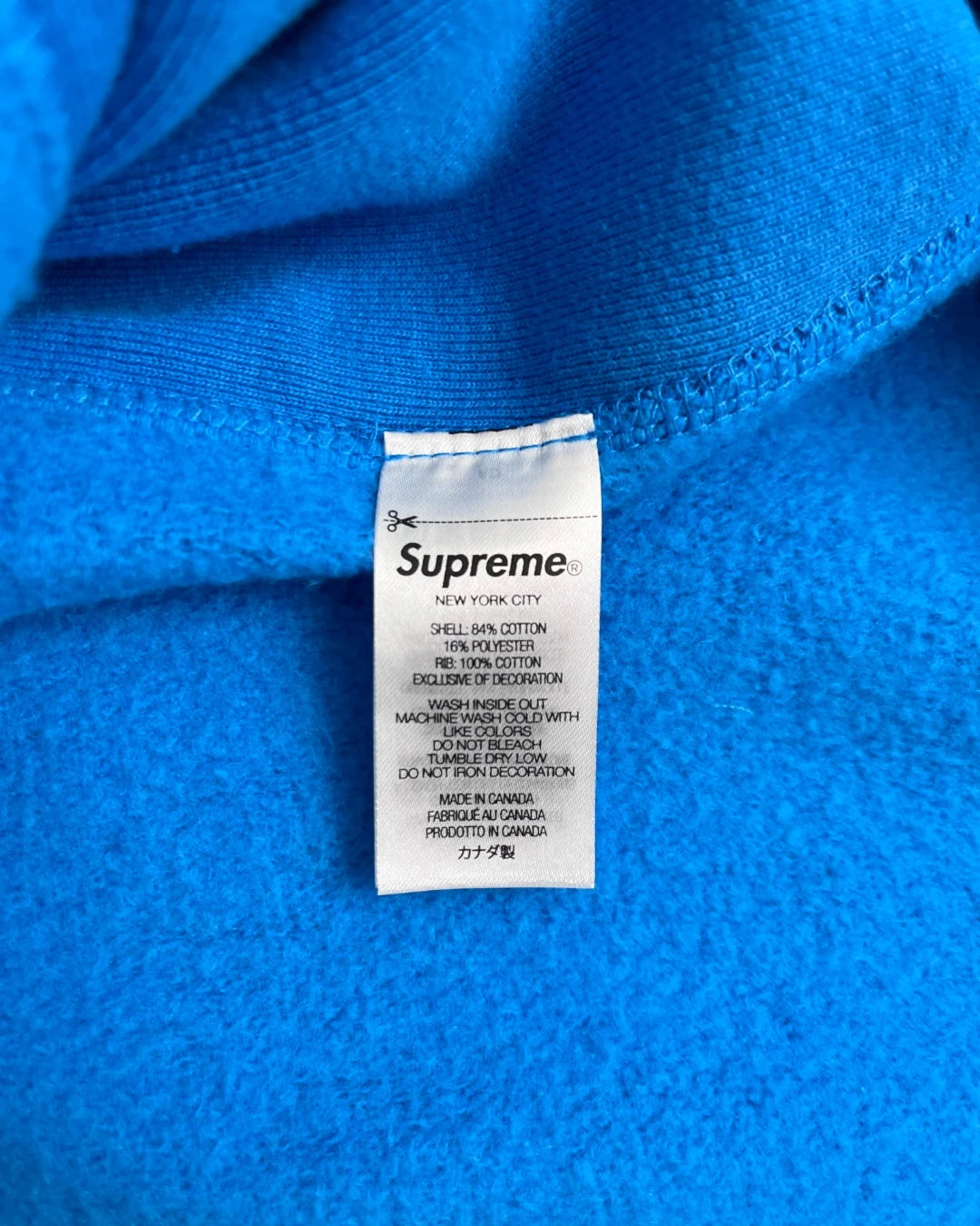 Supreme Box Logo Hoodie blue - L
