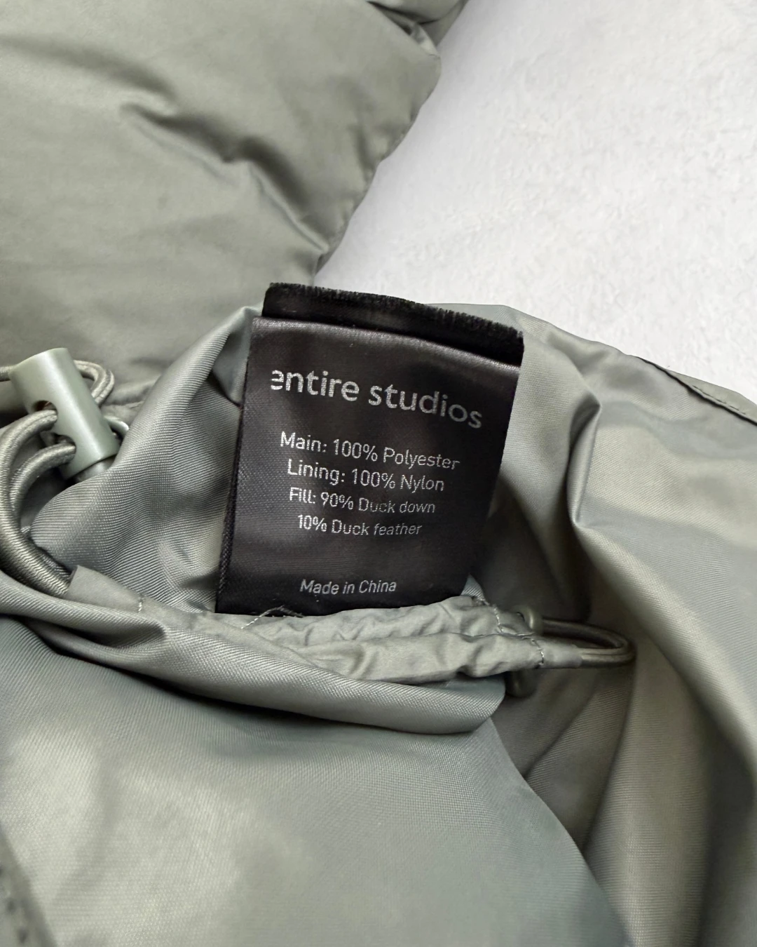 Entire Studios Cropped Puffer Jacket green - M