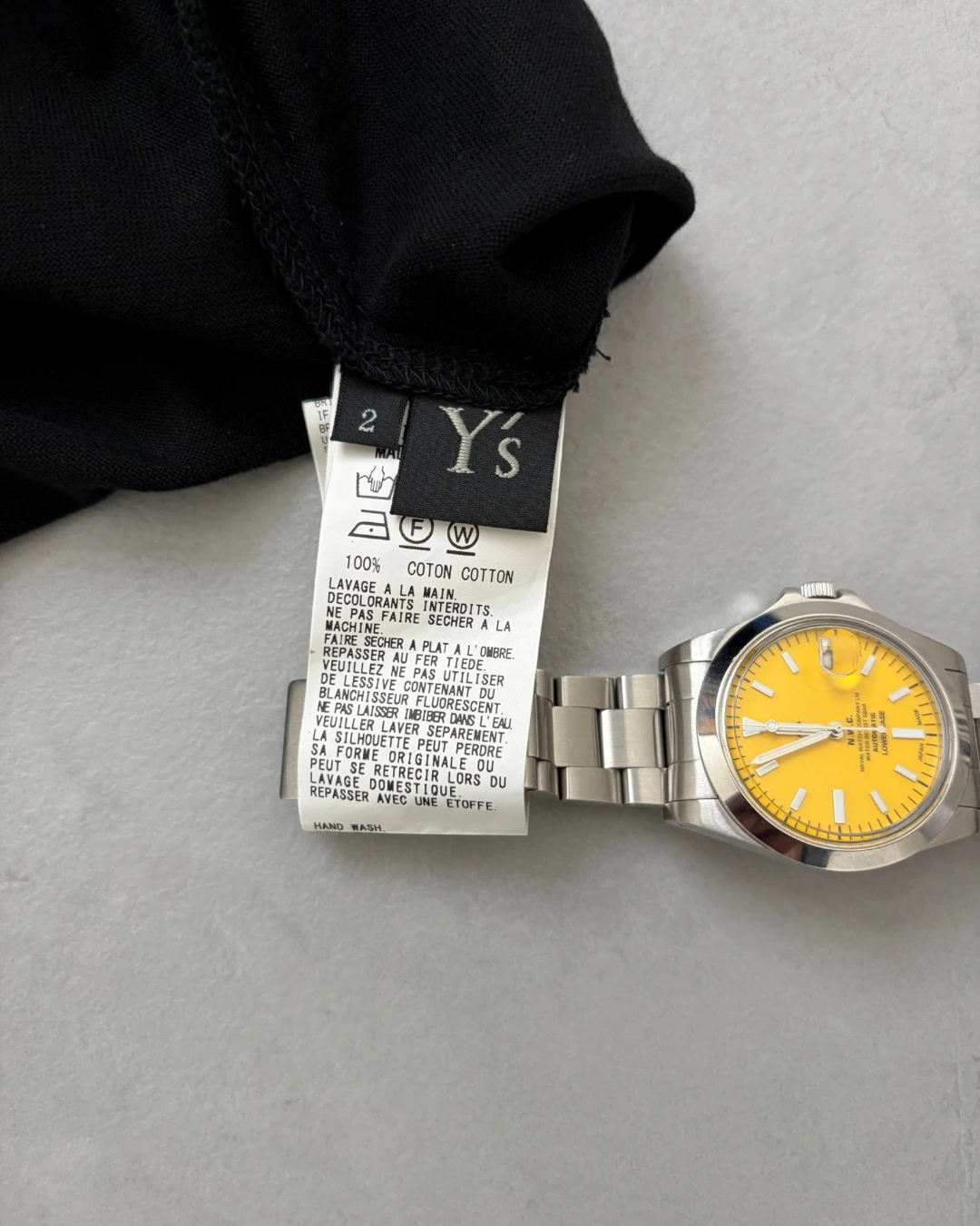 Y's Cotton Longsleeve black - (GRADE A) / SIZE2