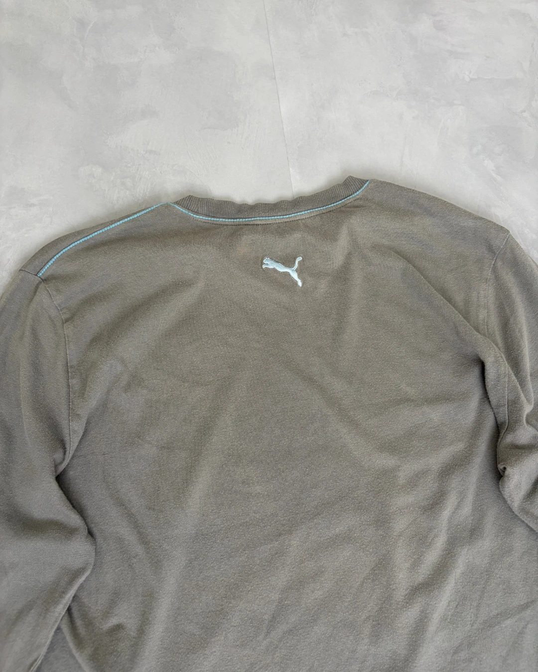 Puma Blue Logo Longsleeve grey – (GRADE A) / L