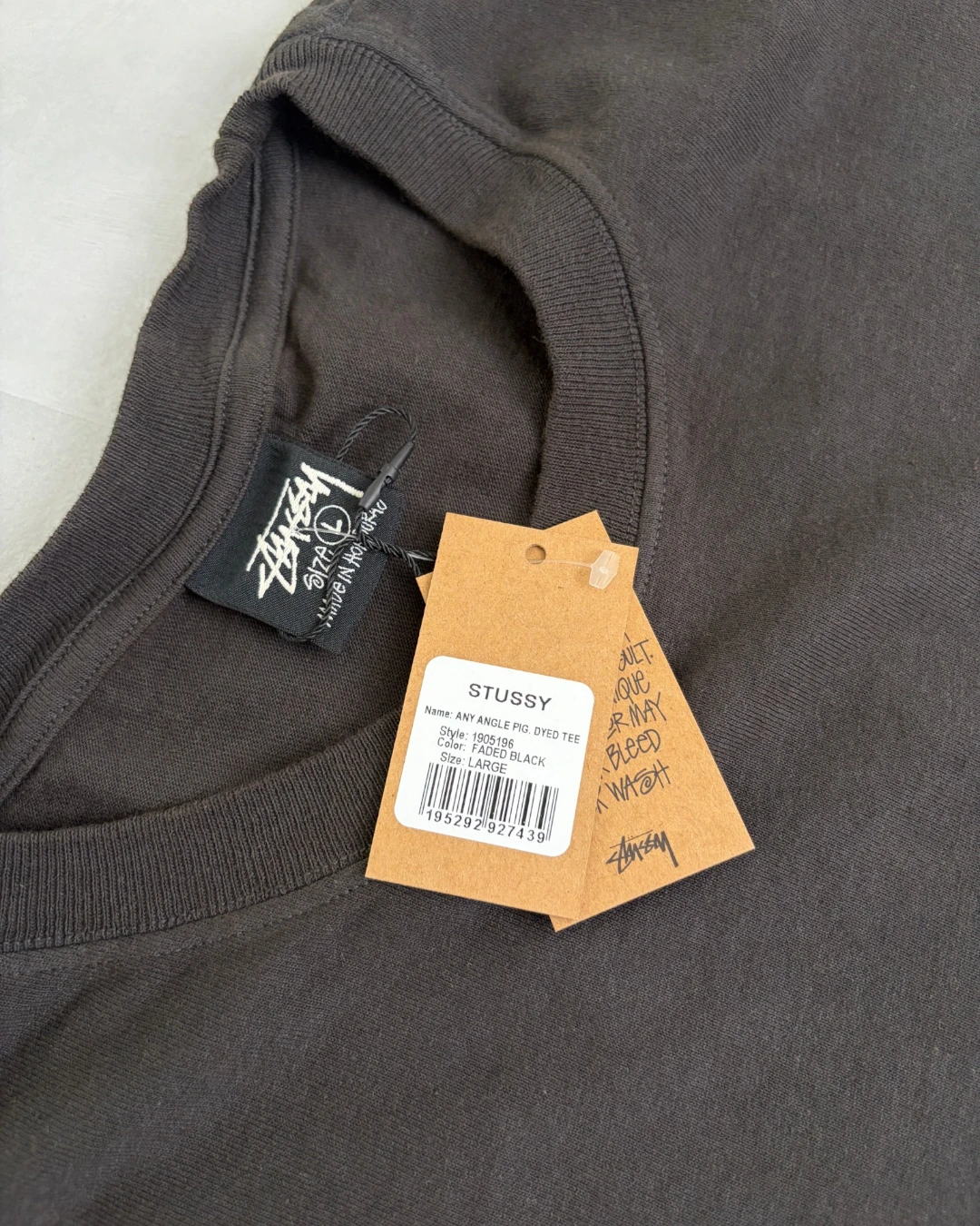 Stussy Any Angle T Shirt faded black