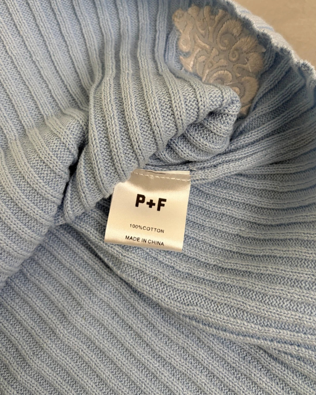 Places + Faces Knitted Skirt blue – S