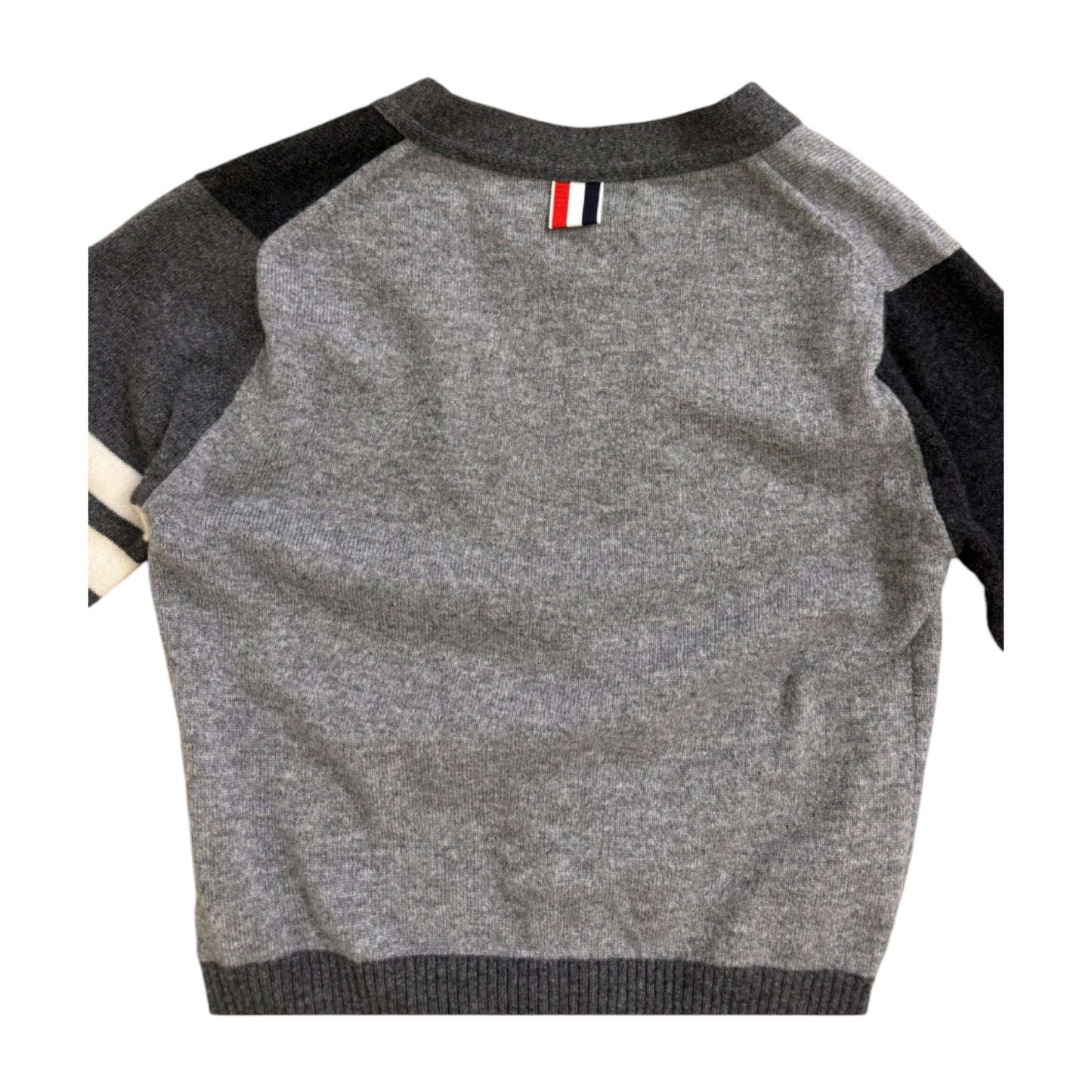 Thom Browne V Neck Fun in Cardigan - 38