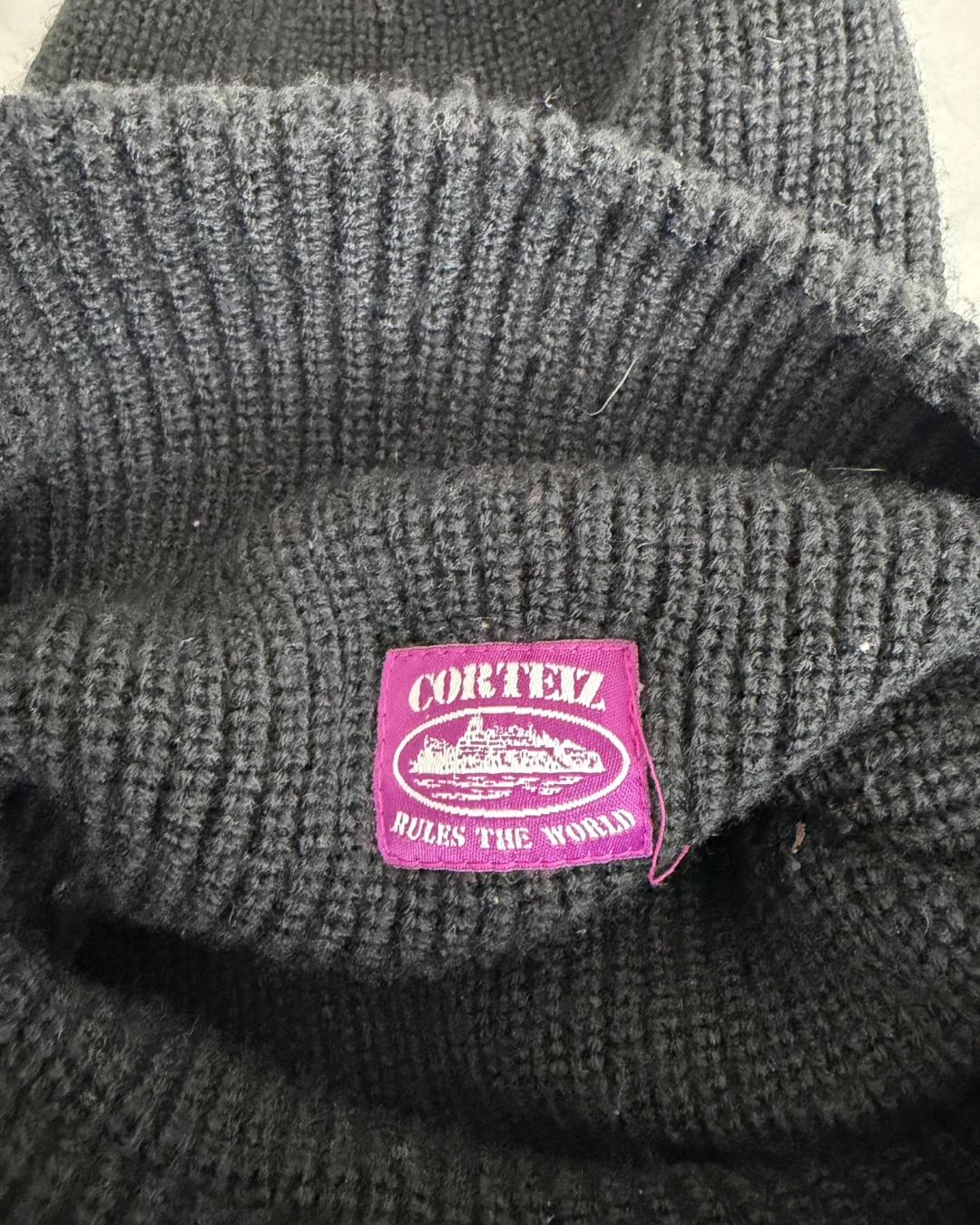 Corteiz Knitted Balaclava black / purple - OS