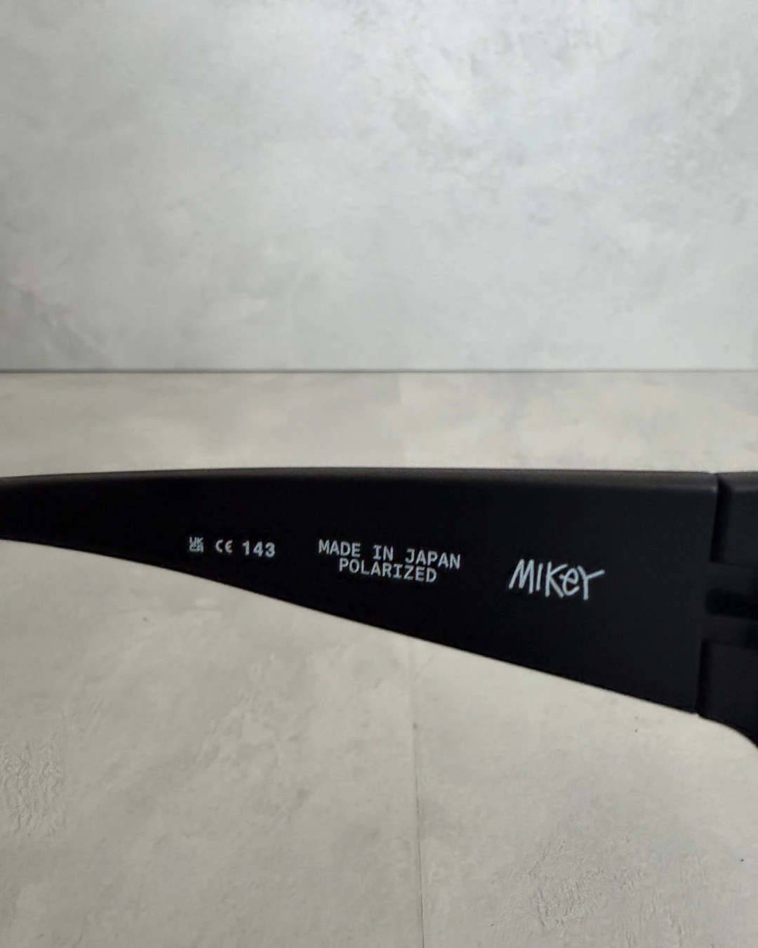 Stussy Mikey Sunglasses Rubber black / Polarized blue lens – OS