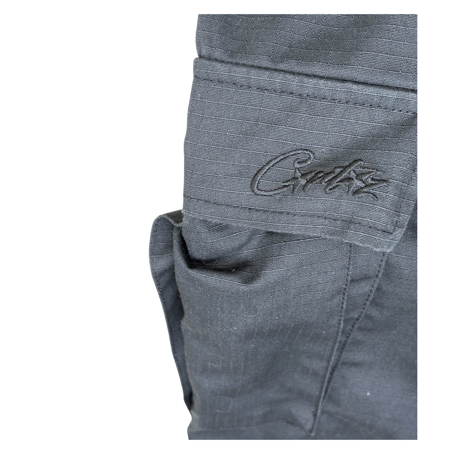 Corteiz Alcatraz Cargos black on black - M