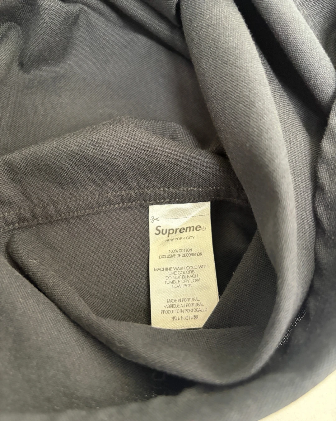 Supreme Button Up Shirt black – S