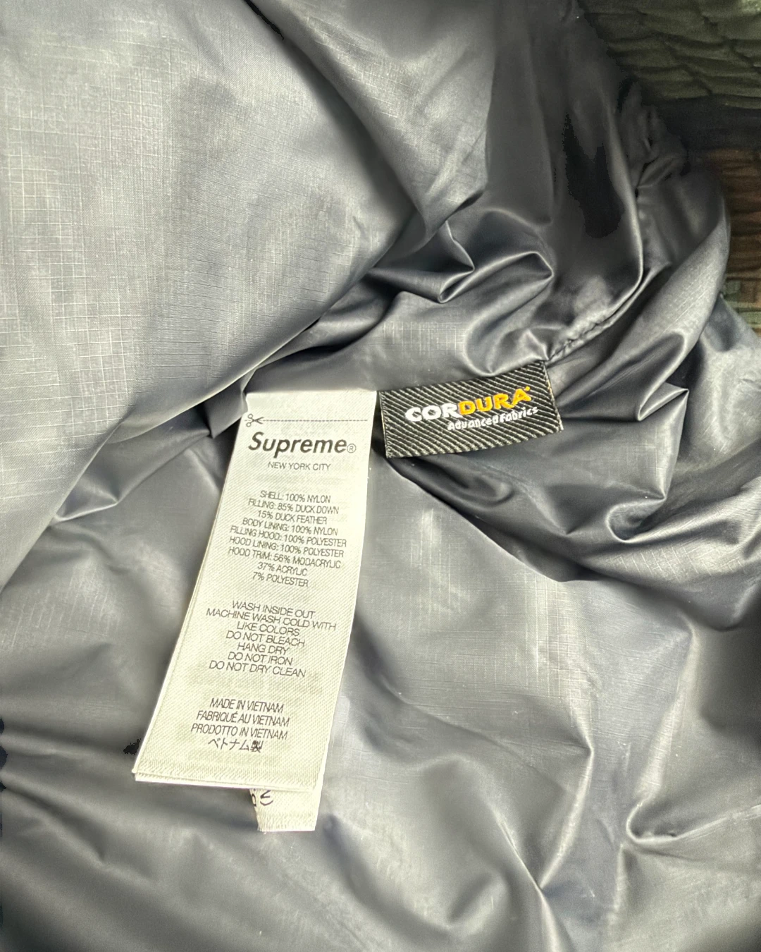 SUPREME Filldown Puffer Jacket Camo - (NEW) - XL