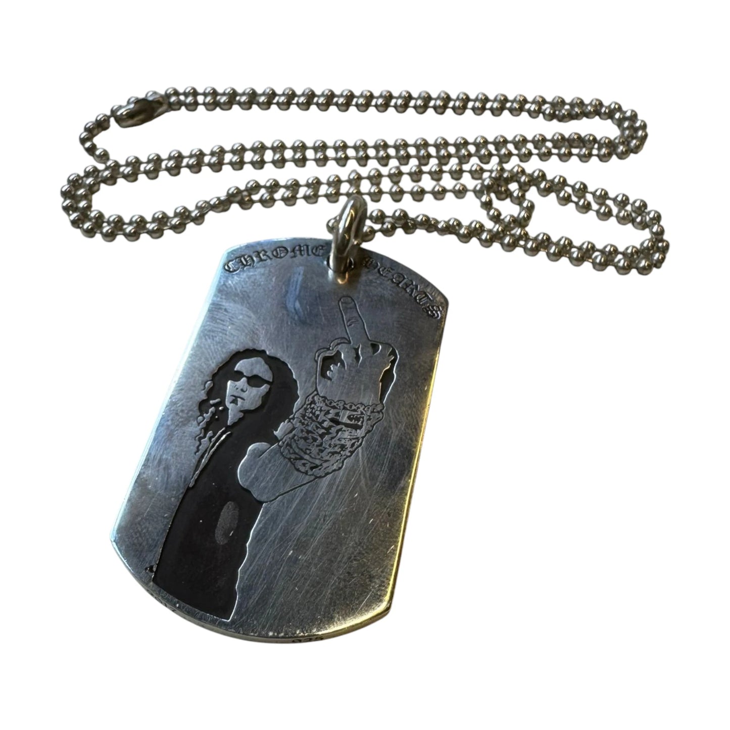 CHROME HEARTS x Richard Stark American Flag Tag Necklace - O/S