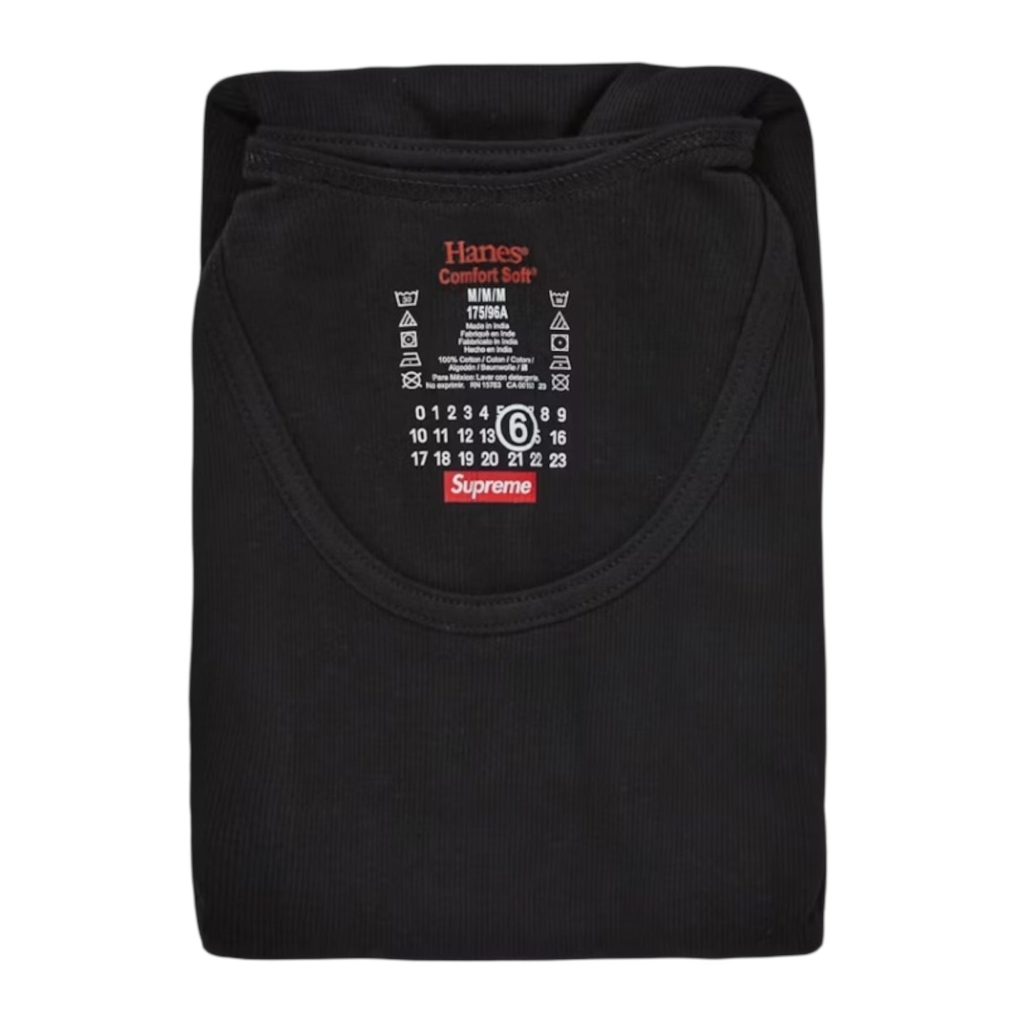 Supreme MM6 Maison Margiela Hanes Tank Top black - XL