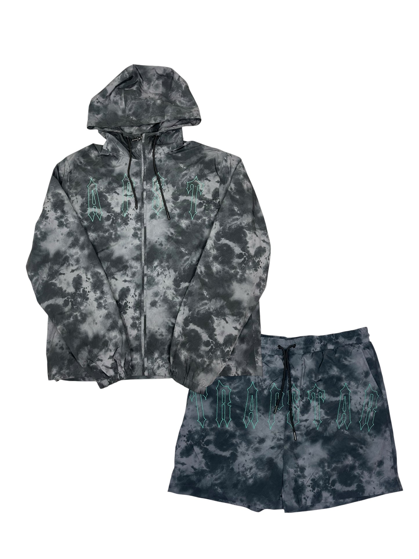 Trapstar Windbreaker Irongate Pigment Shorts Set - (GRADE A) XL/XXL