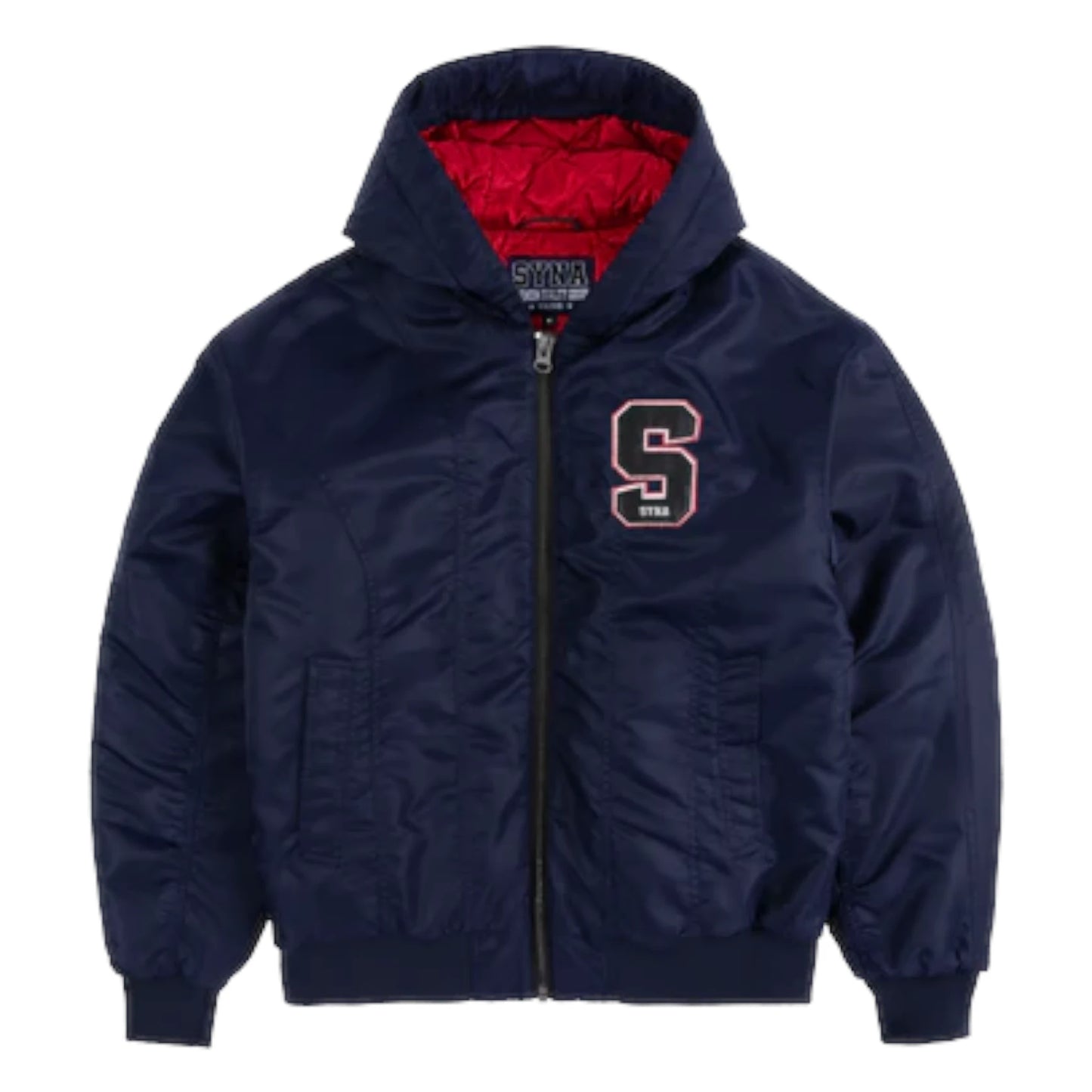 Synaworld navy blue Hooded Bomber Jacket - XL