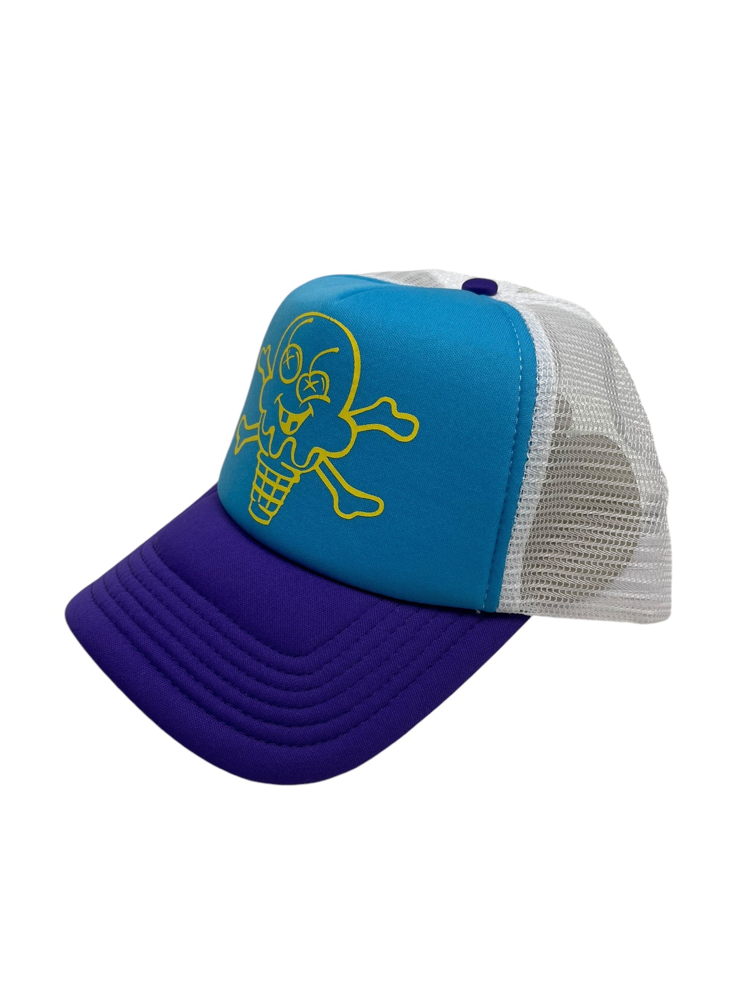 BBC Ice Cream Cones & Bones Purple Trucker Cap - (NEW)