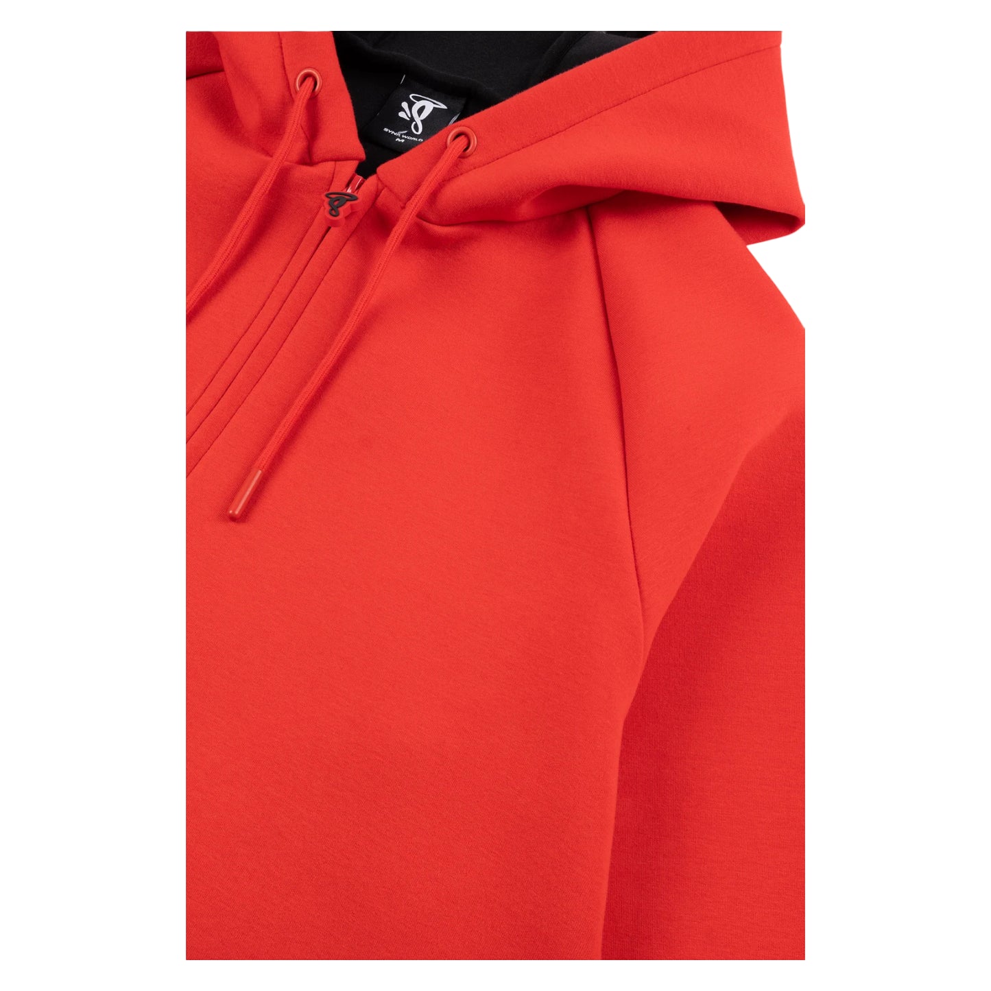 Synaworld Red Neoprene Zip Up Hoodie red