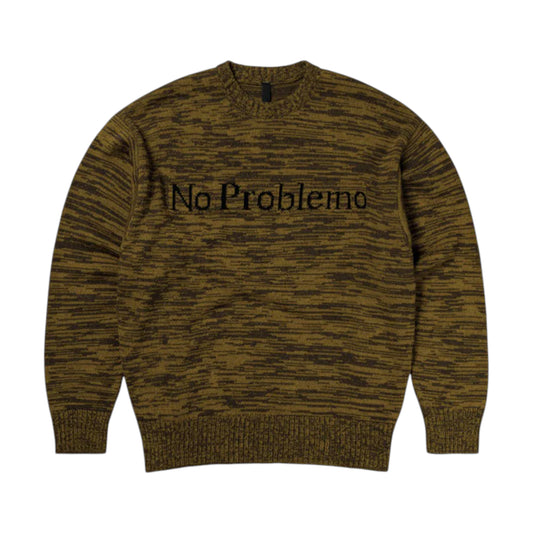 Aries No Problemo Knit Sweater yellow - (NEW) / S