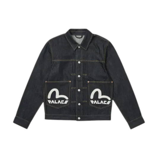 Palace X Evisu Dice Denim Jacket raw - M