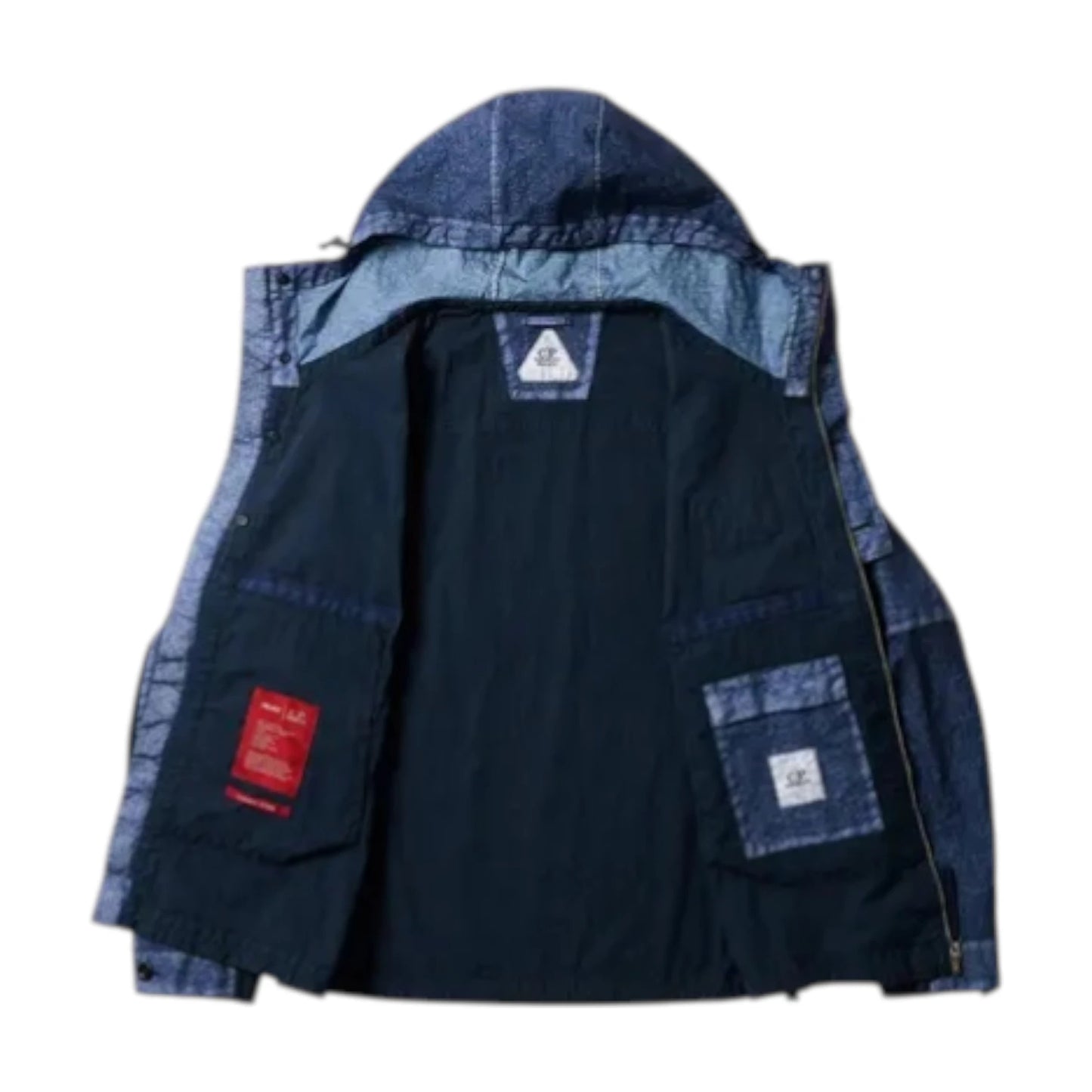 Palace X C.P. Company 50 Fili Heavy Mixed Hooded Jacket navy blue - XL