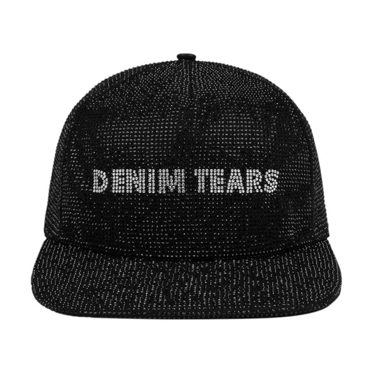 Denim Tears Strass Logo Cap black