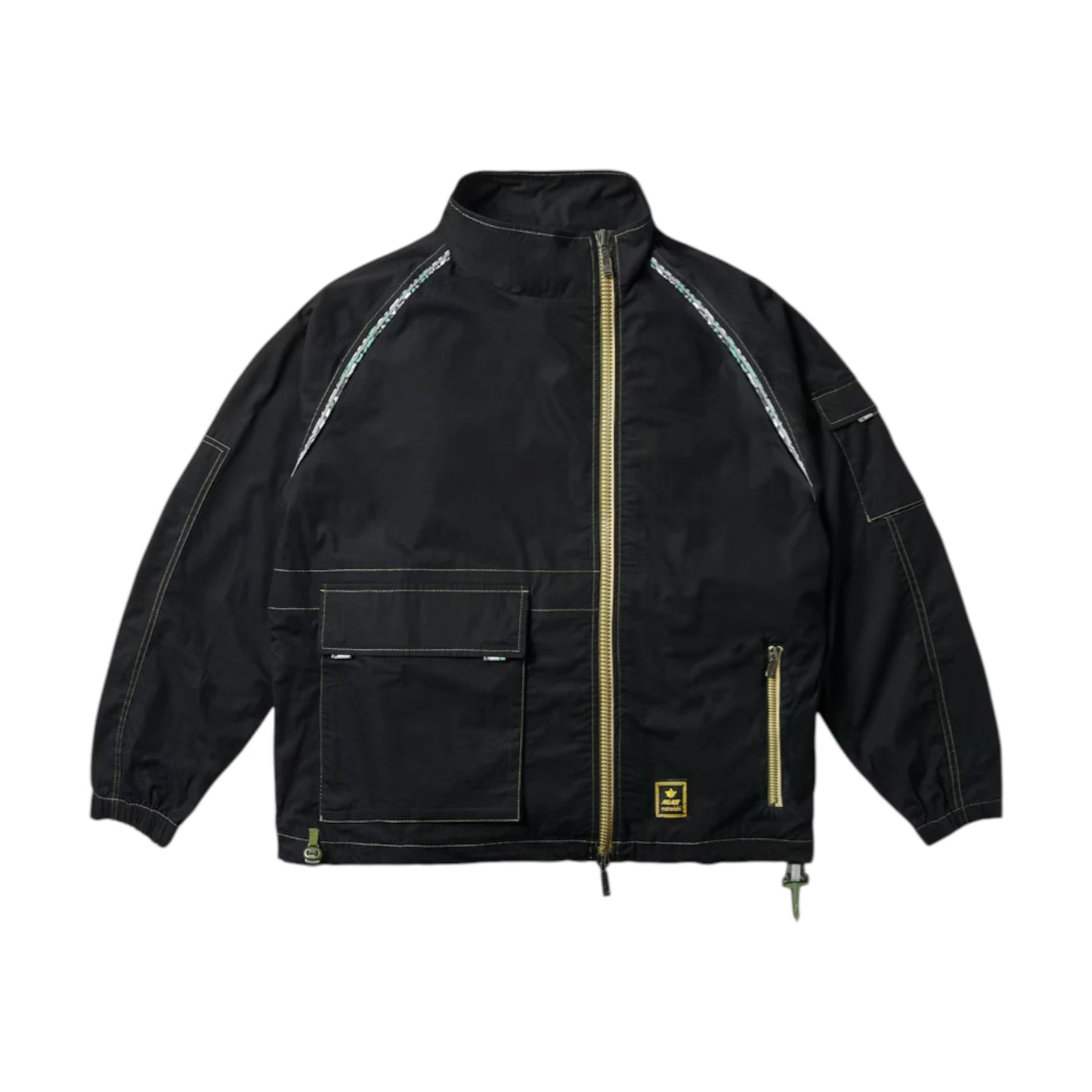 Palace X Maharishi Asymmetric Track Jacket black - L