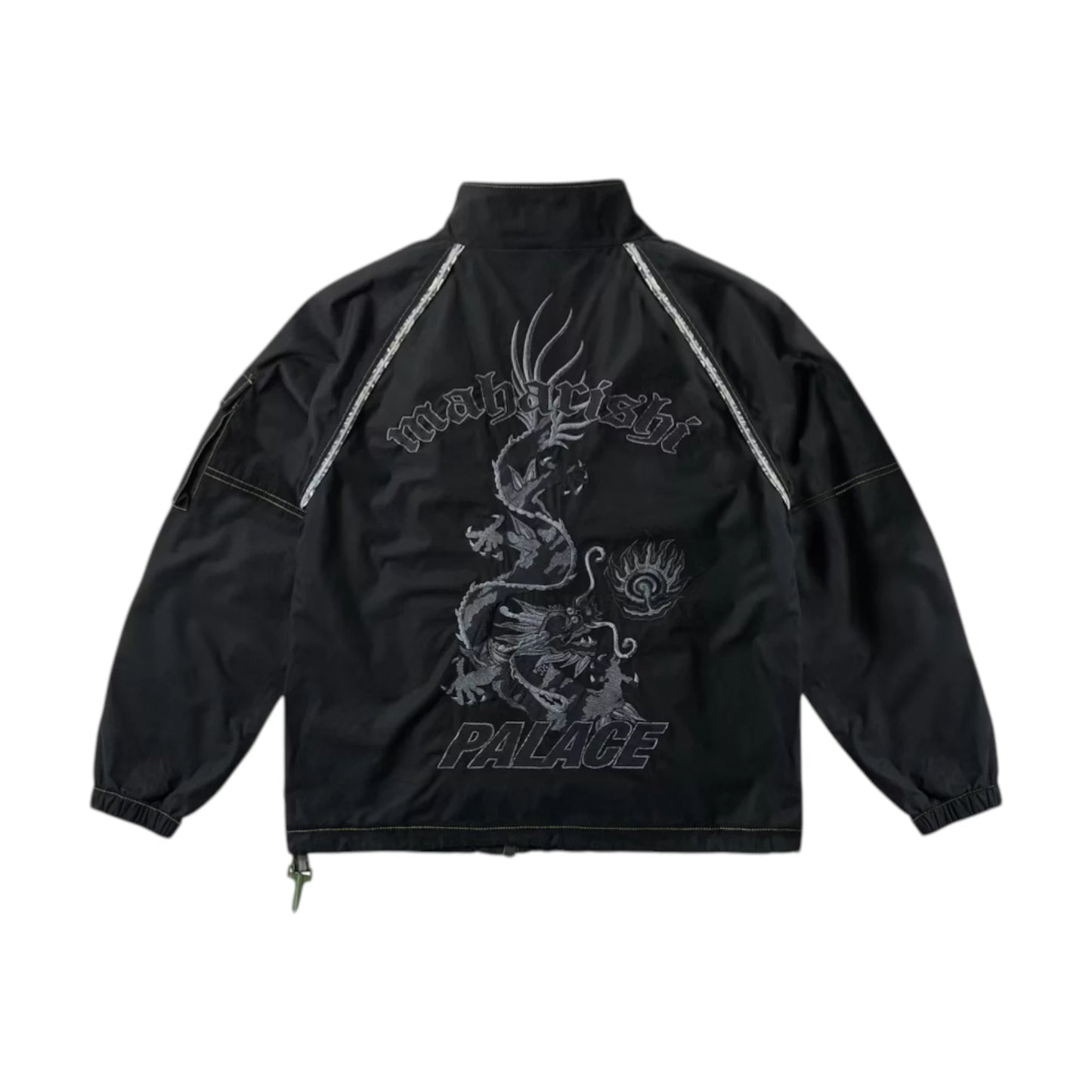 Palace X Maharishi Asymmetric Track Jacket black - L