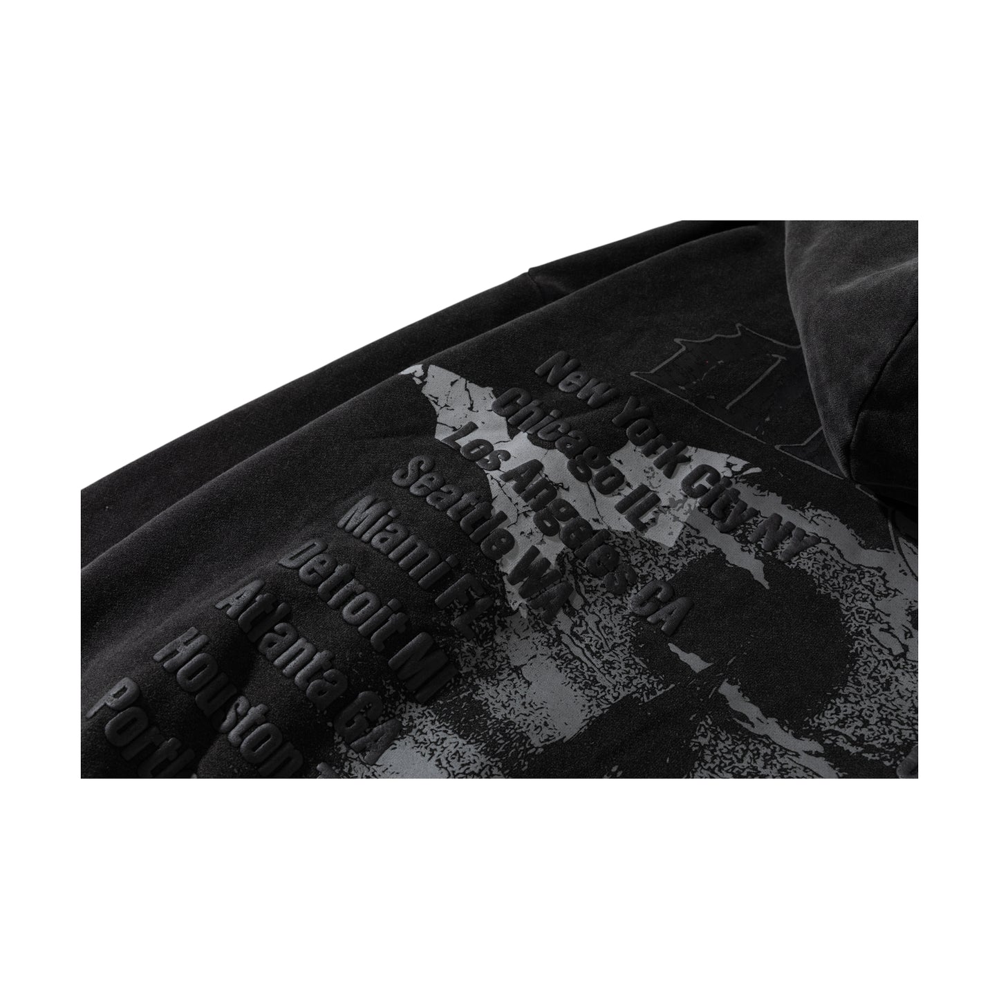 Corvidae X DItch Puff Print Hoodie coal