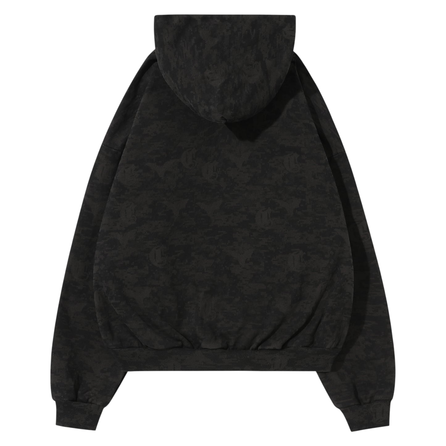 Corvidae X Ditch Print Masked Hoodie ash
