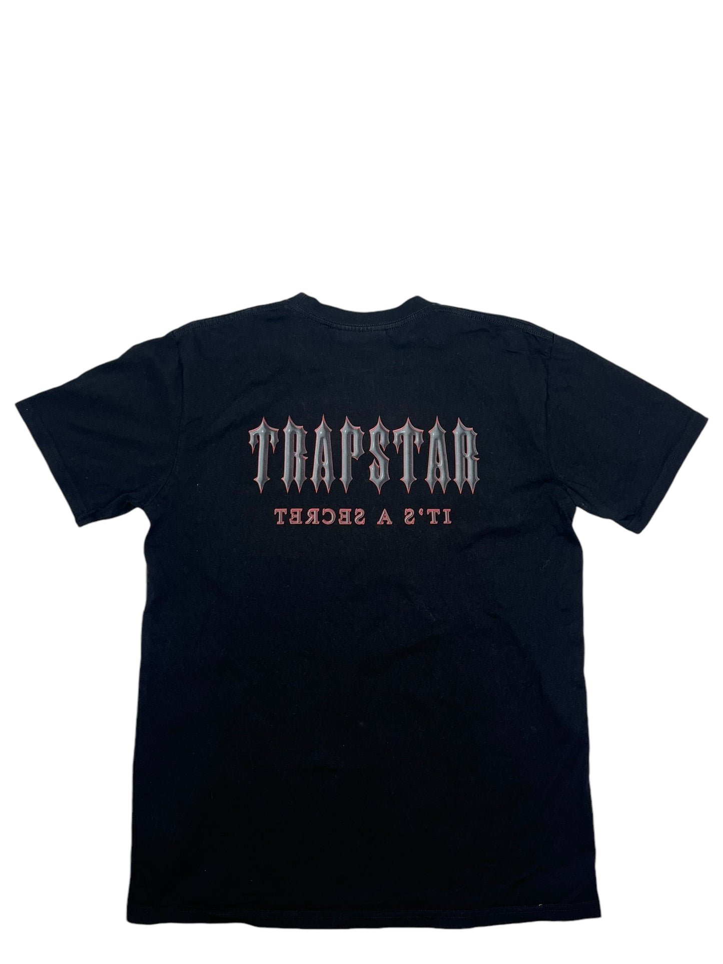 Trapstar Irongate Grey/Red T Shirt Black - (GRADE A) L