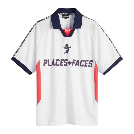Places + Faces football Jersey white / navy / red - S