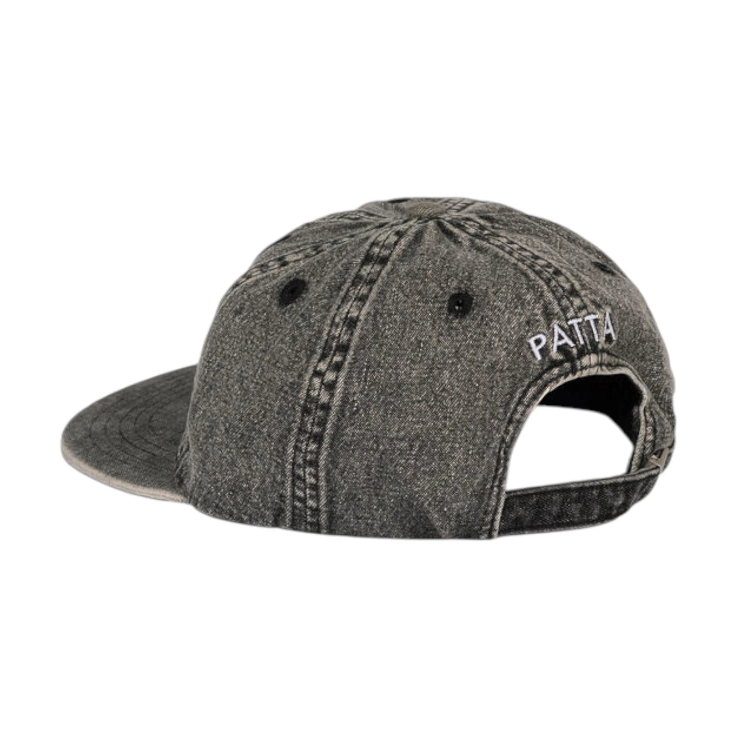 Patta Acid Wash Denim Hat grey