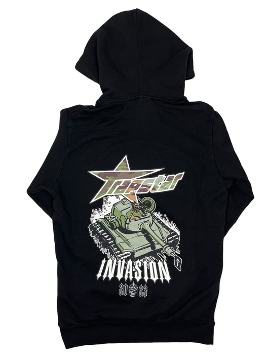 Trapstar Invasion Hoodie Black - (NEW)