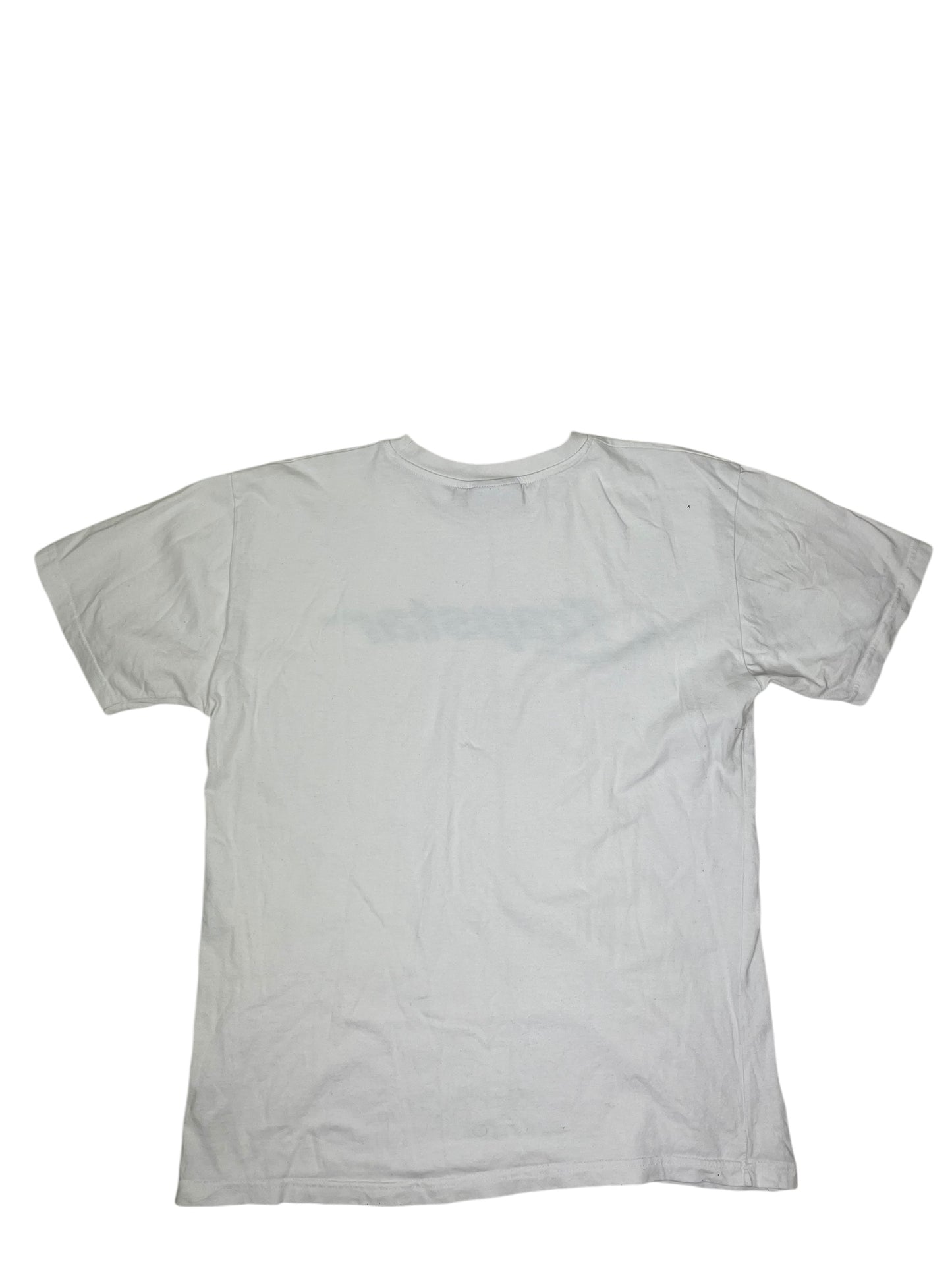 Trapstar Blue Camo Logo T Shirt White - (GRADE A) L