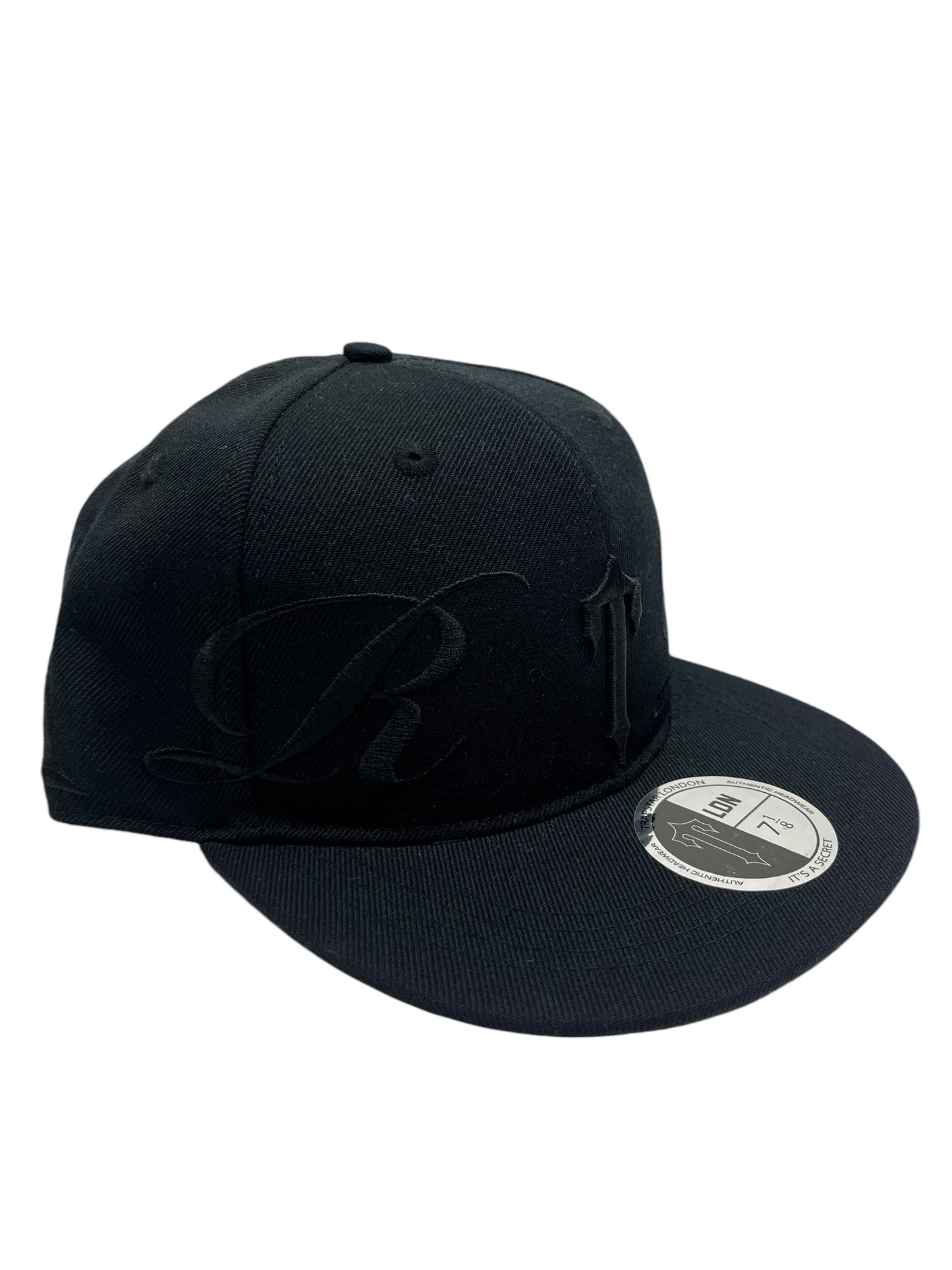 Trapstar Fitted Script Irongate Blacked Out - (NEW) 7 1/8