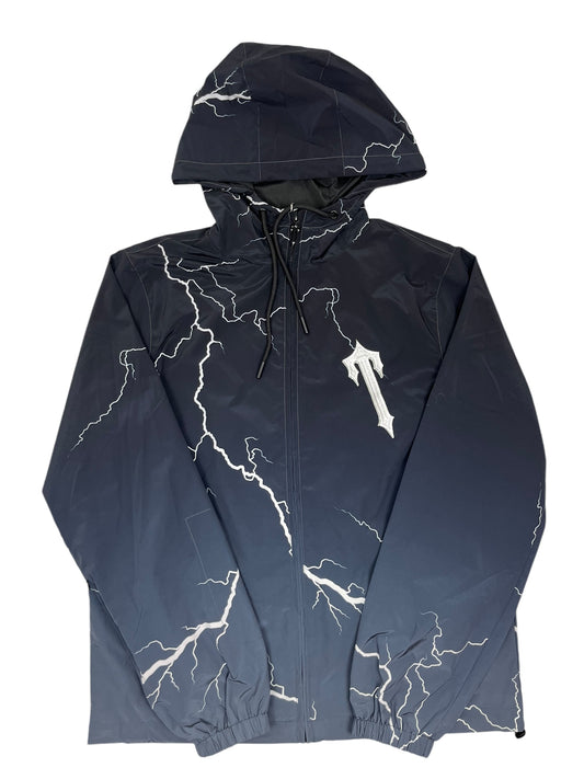 Trapstar Decoded Lightning Windbreaker Black - (NEW) XS