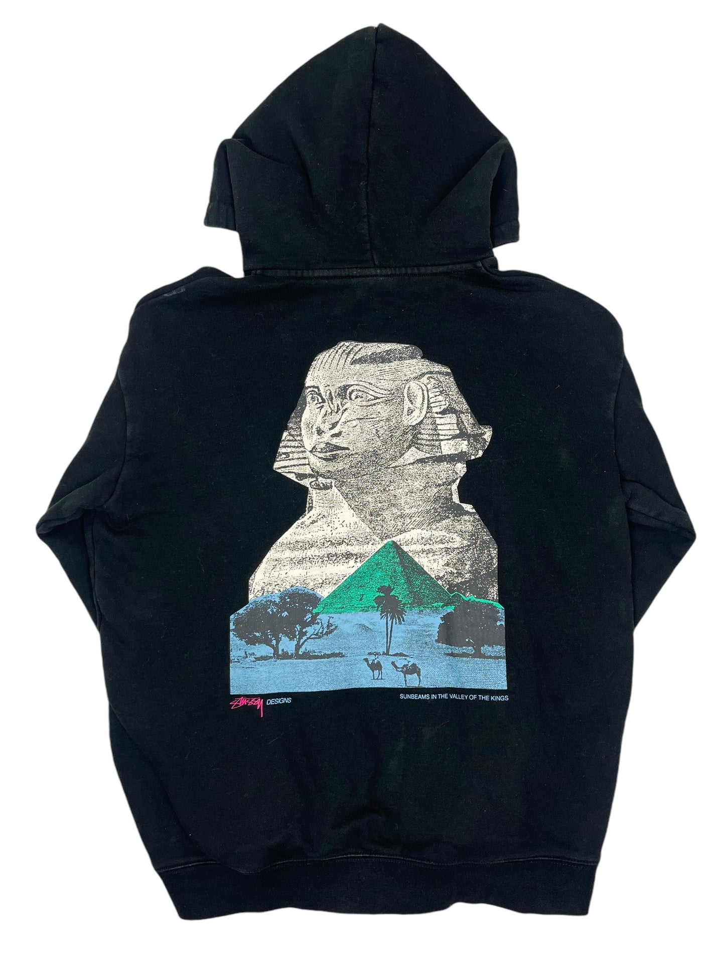 Stussy Designs Pyramid Hoodie Black - (GRADE A) M