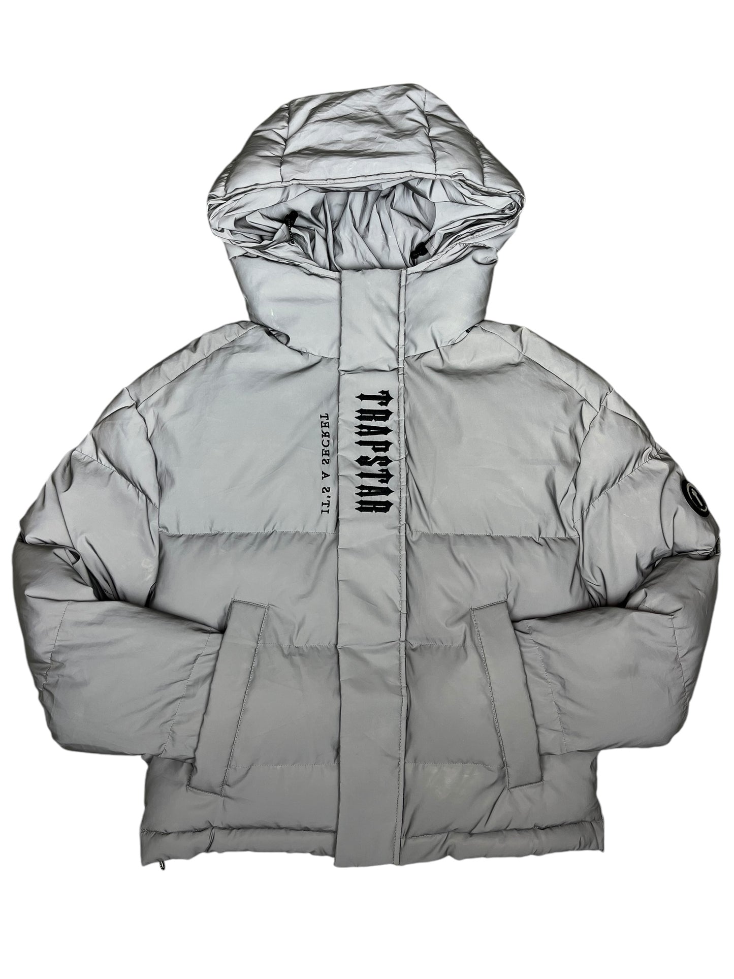 Trapstar Reflective Puffer Jacket Silver - (NEW) S