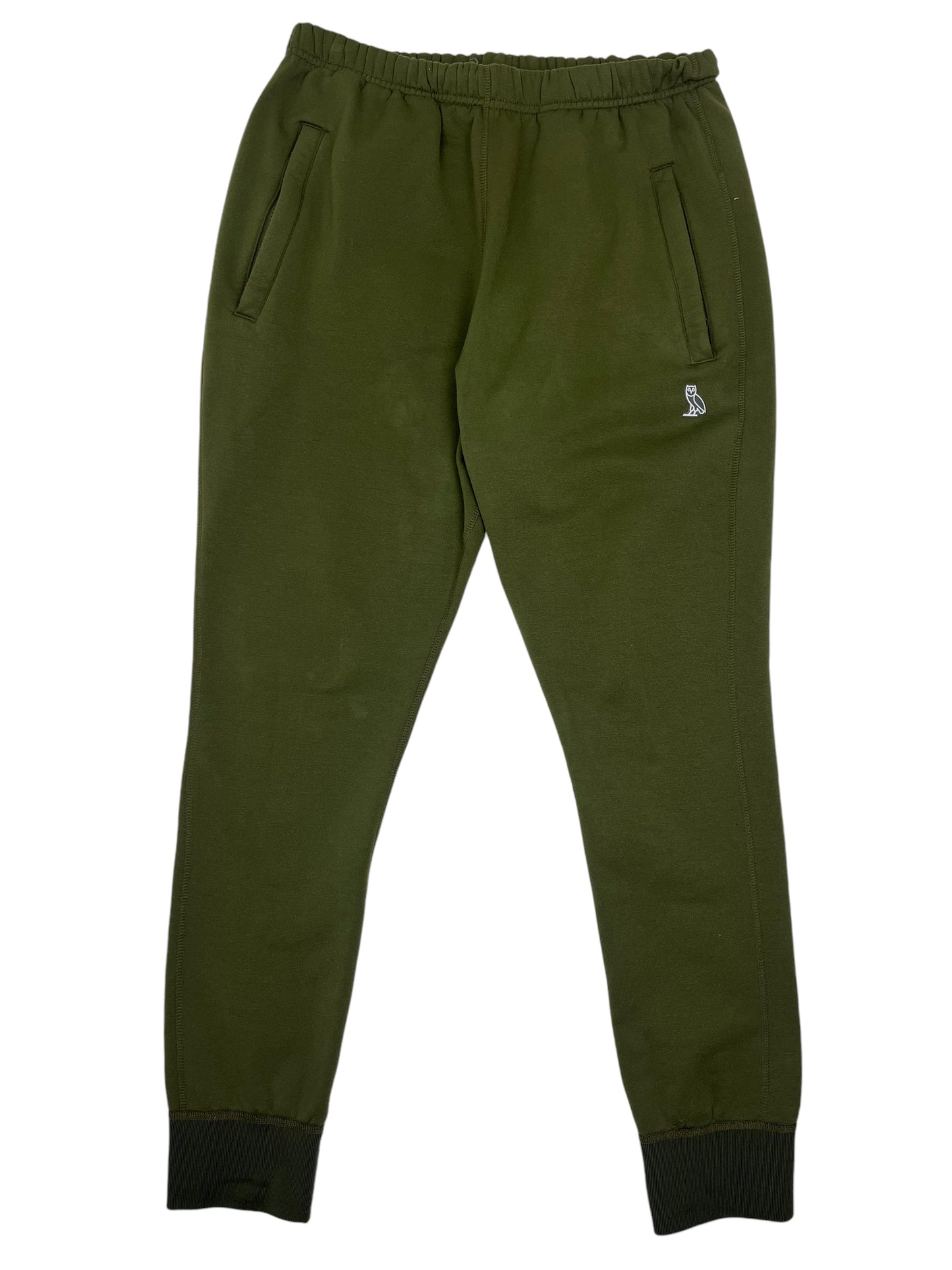 OVO Owl logo Sweatpants Green - (GRADE A) L