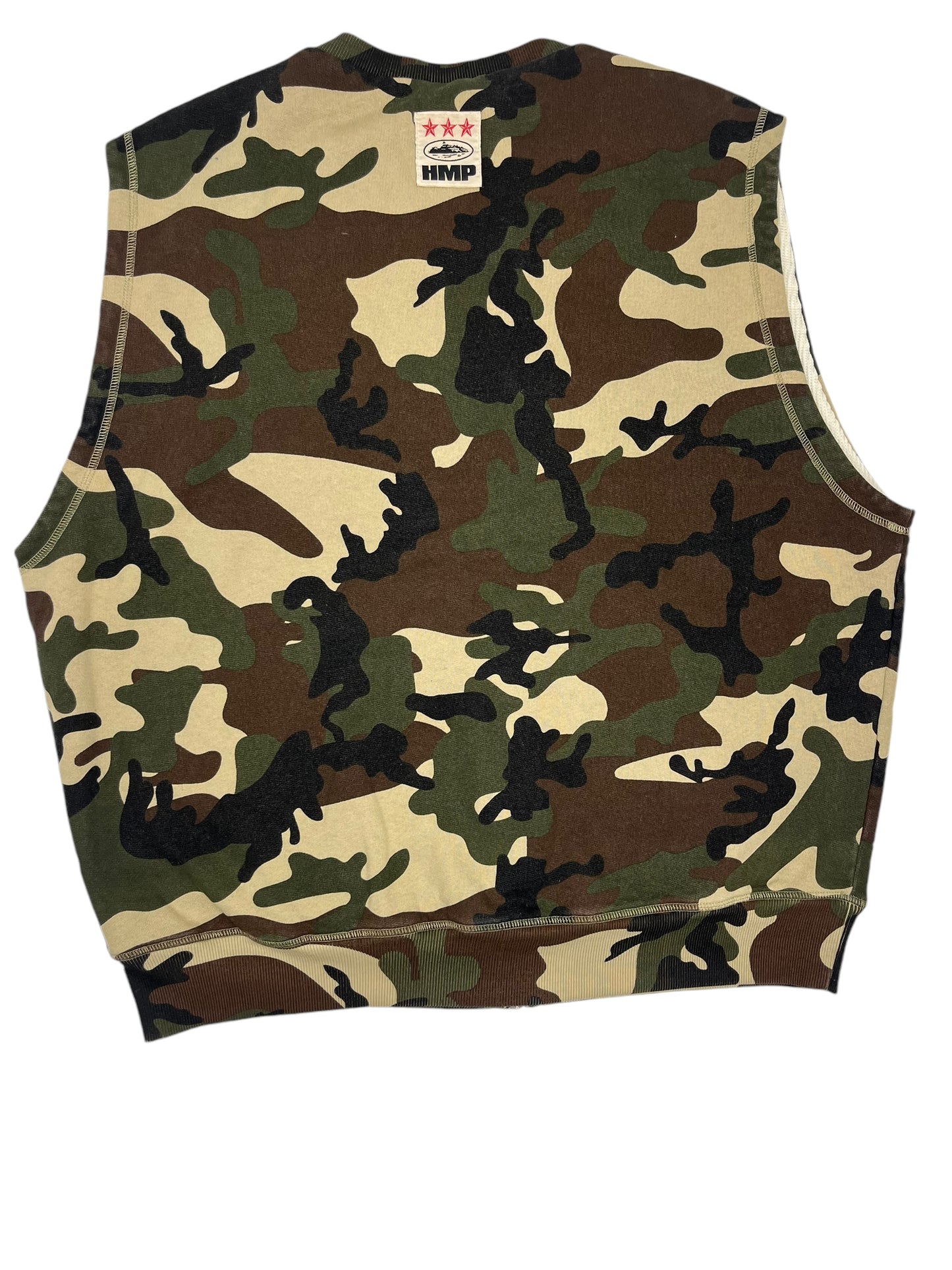 Corteiz HMP Camo Zip Up Vest - (GRADE A) XXL