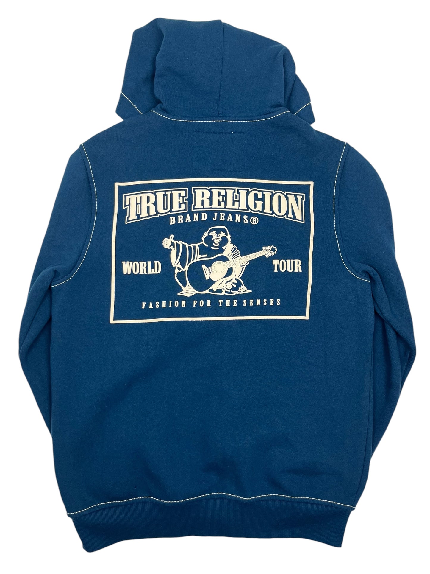 True Religion Classic Zip Hoodie Blue (GRADE A) L