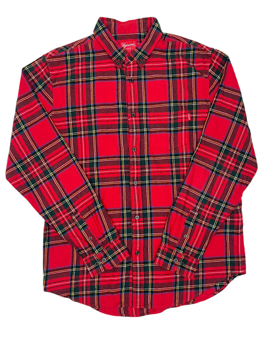 Supreme Plaid Shirt Red - (GRADE A) L